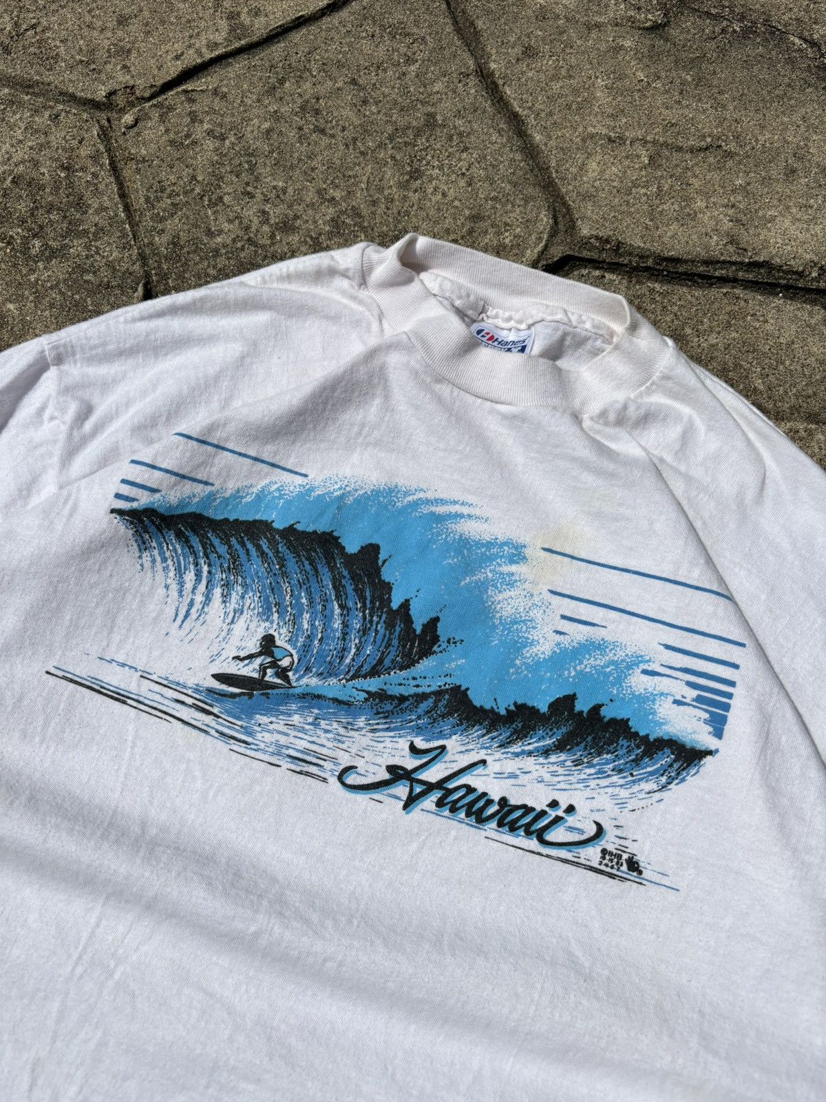 Ocean Pacific × Vintage Vintage 80s Ocean Pacific Style Hawaii Graphic Tshirt Size US XL / EU 56 / 4 - 3 Thumbnail