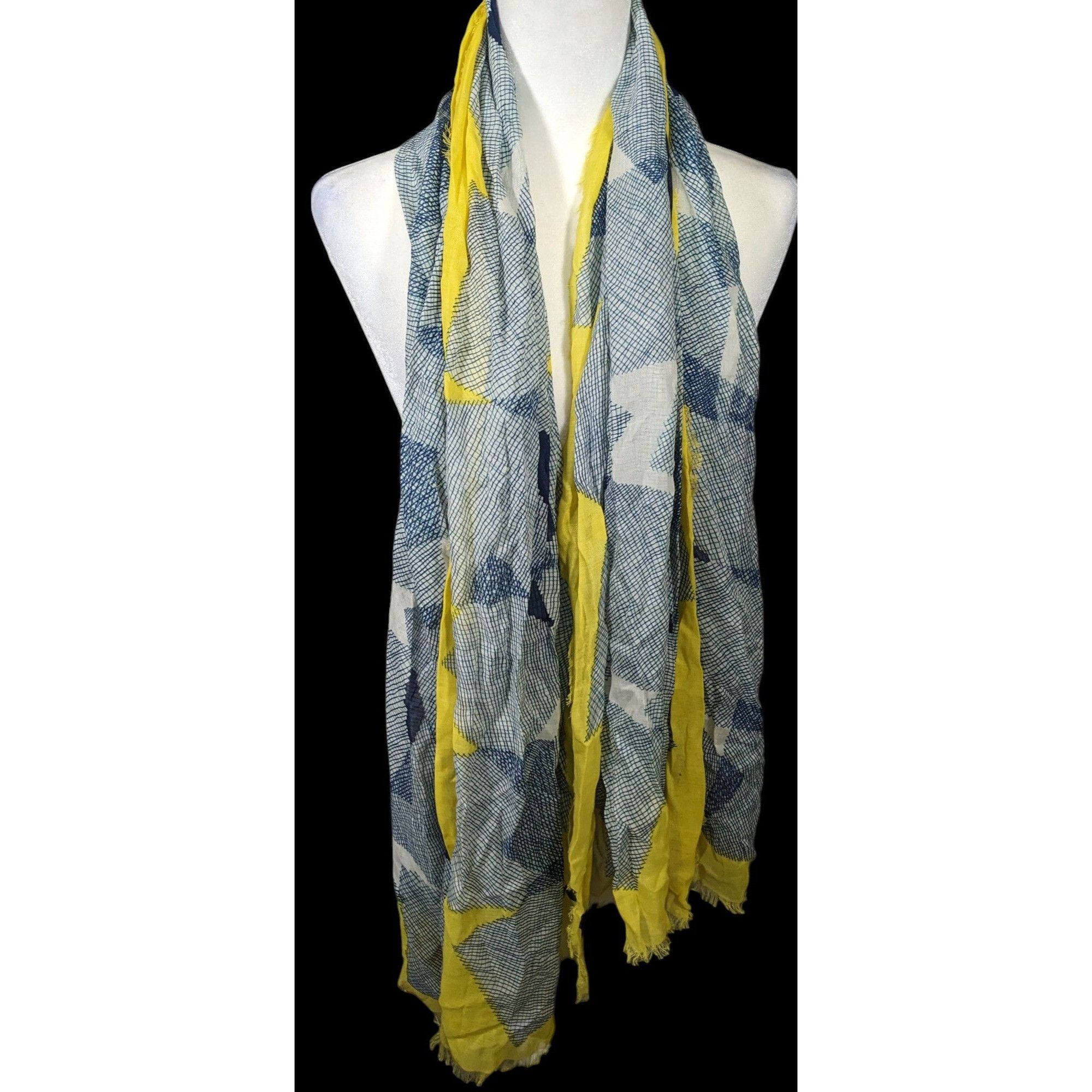 Diane von Furstenberg Vintage Diane Von Furstenberg Blue And Yellow Geometric Abst Size ONE SIZE - 3 Thumbnail