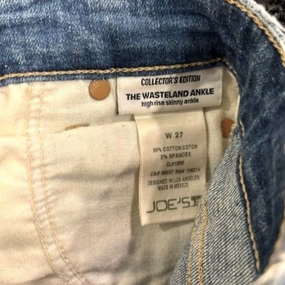 Vintage JOE'S The Wasteland Ankle High Rise Skinny Jeans Collector Edition Women Size 27 Blue Size 27" / US 4 / IT 40 - 3 Thumbnail