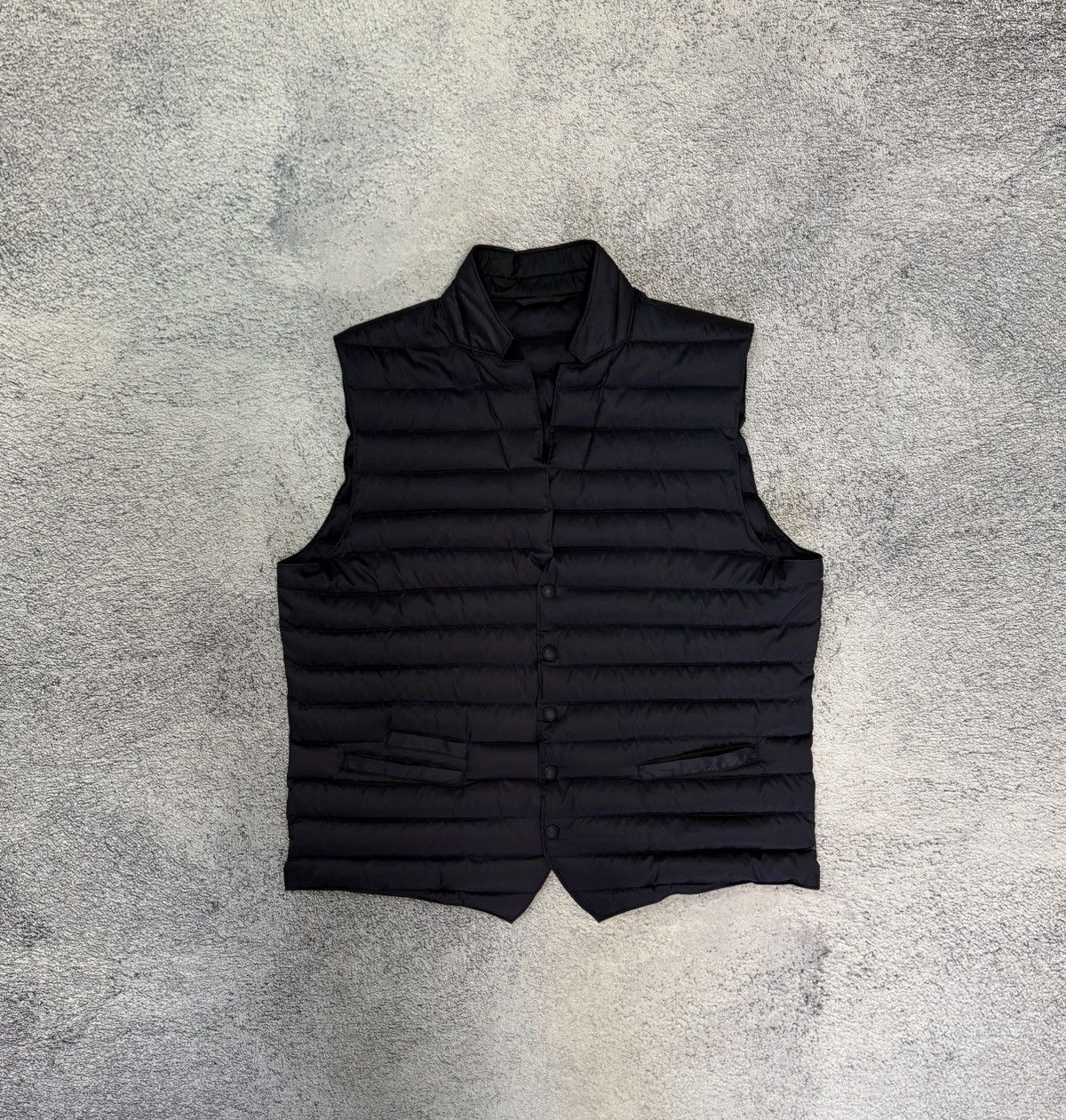 Hackett London Men Down Puffer Vest Navy L Down Waistcoat