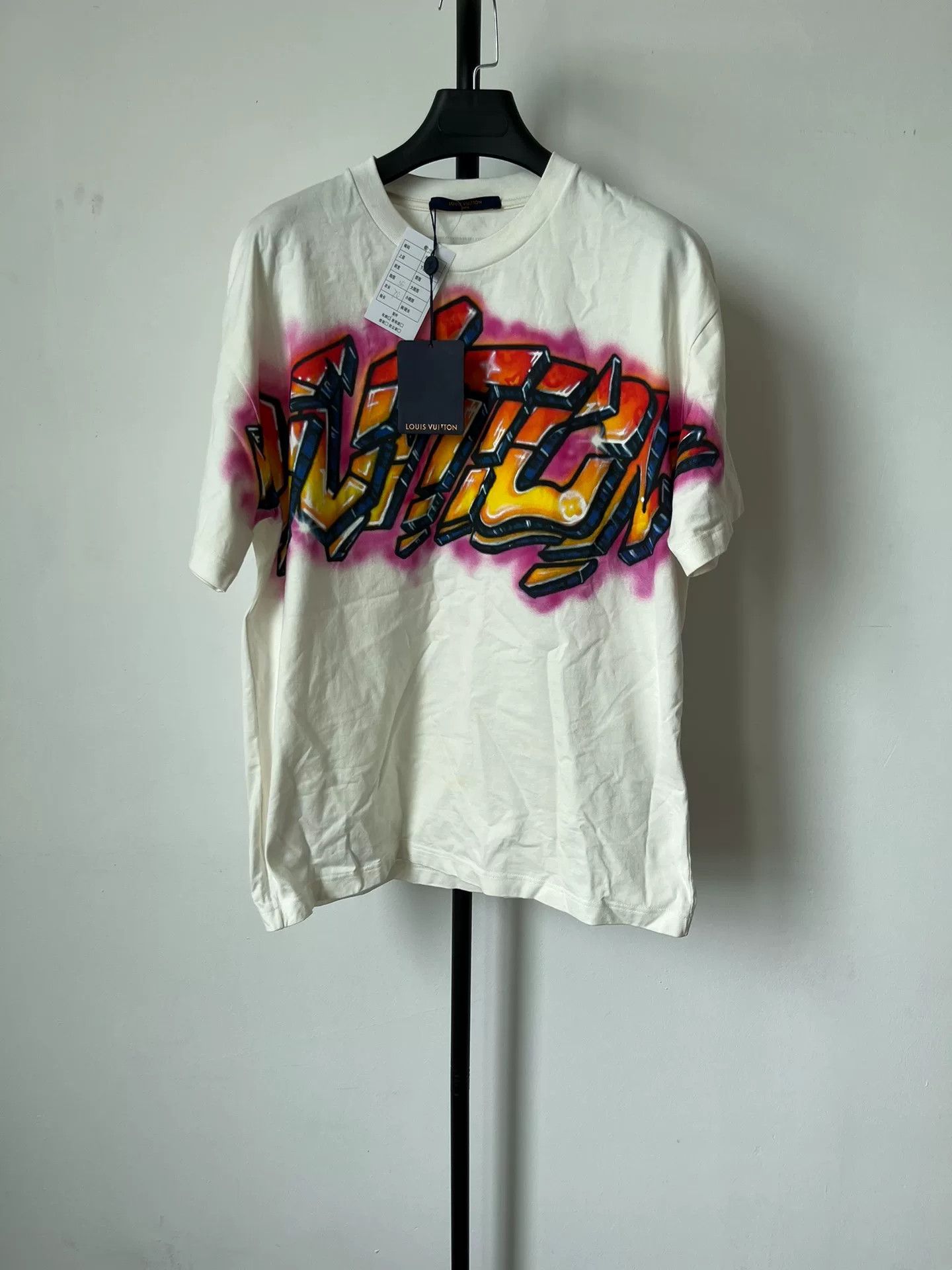 Louis Vuitton Louis Vuitton Letter Print Short Sleeve T-Shirt Size US M / EU 48-50 / 2 - 1 Thumbnail