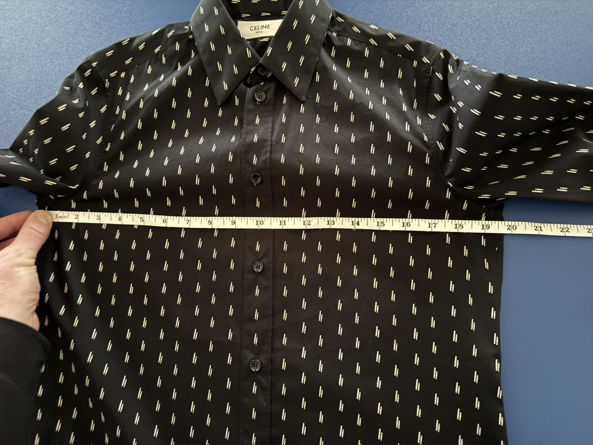 Celine SS19 Grail Celine lines stripe black white shirt Hedi 37 new Size US S / EU 44-46 / 1 - 3 Thumbnail