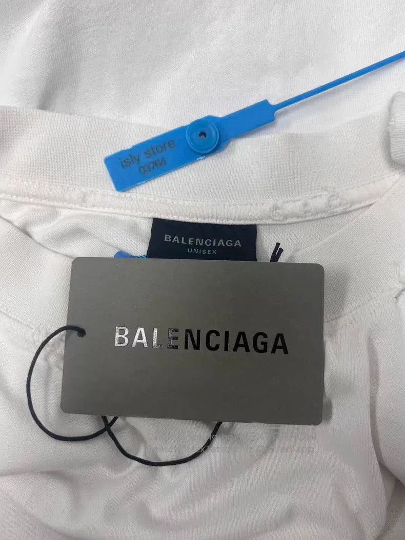 Balenciaga Balenciaga Logo Letter Pattern Printed Crew Neck Short Sle Size US M / EU 48-50 / 2 - 4 Thumbnail