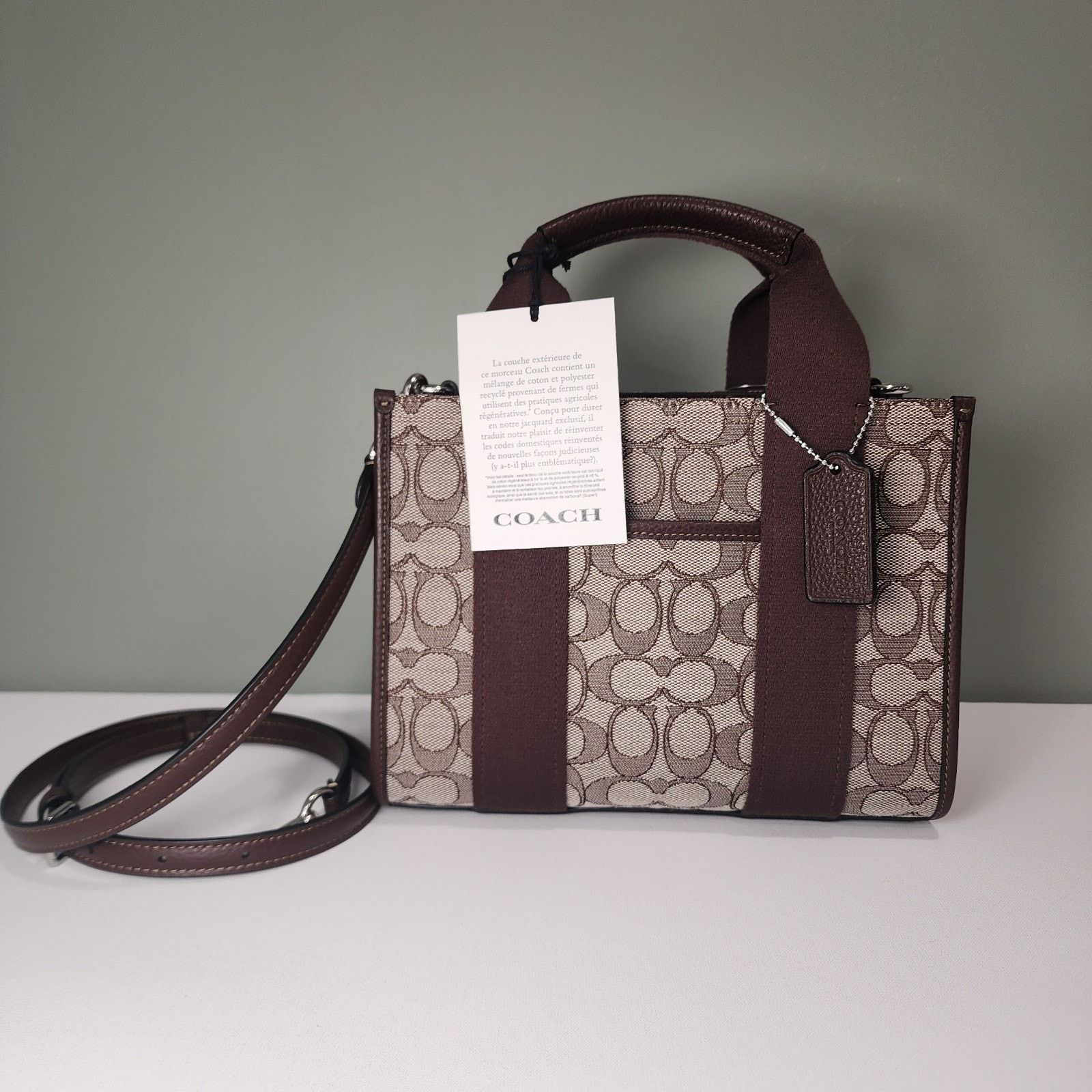 Coach Coach CAR78 Smith Tote Bag 24 Signature Jacquard Oak/Maple Size ONE SIZE - 1 Thumbnail