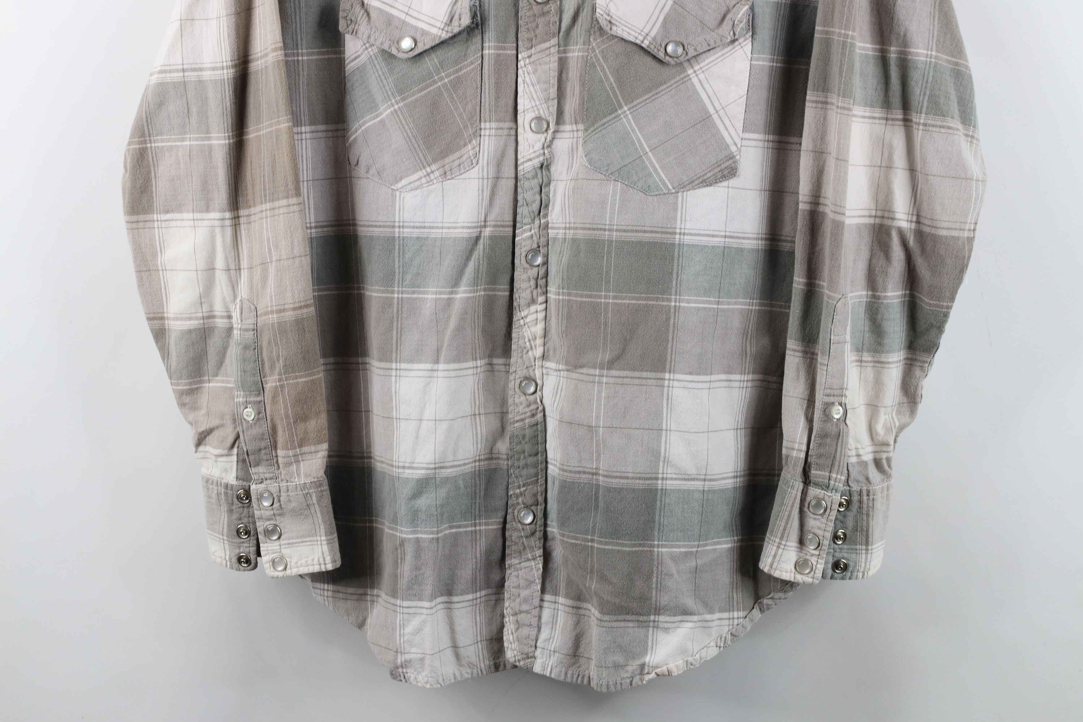 Vintage Vintage 90s Streetwear Cowboy Snap Button Shirt Plaid Size US M / EU 48-50 / 2 - 3 Thumbnail