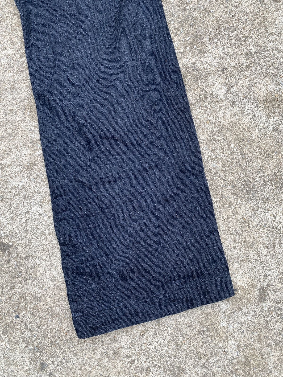 45rpm × Indigo × Japanese Brand 2000s - 45RPM Japan Fatigue Indigo Blue Faded Flare Denim Size US 26 / EU 42 - 10 Thumbnail