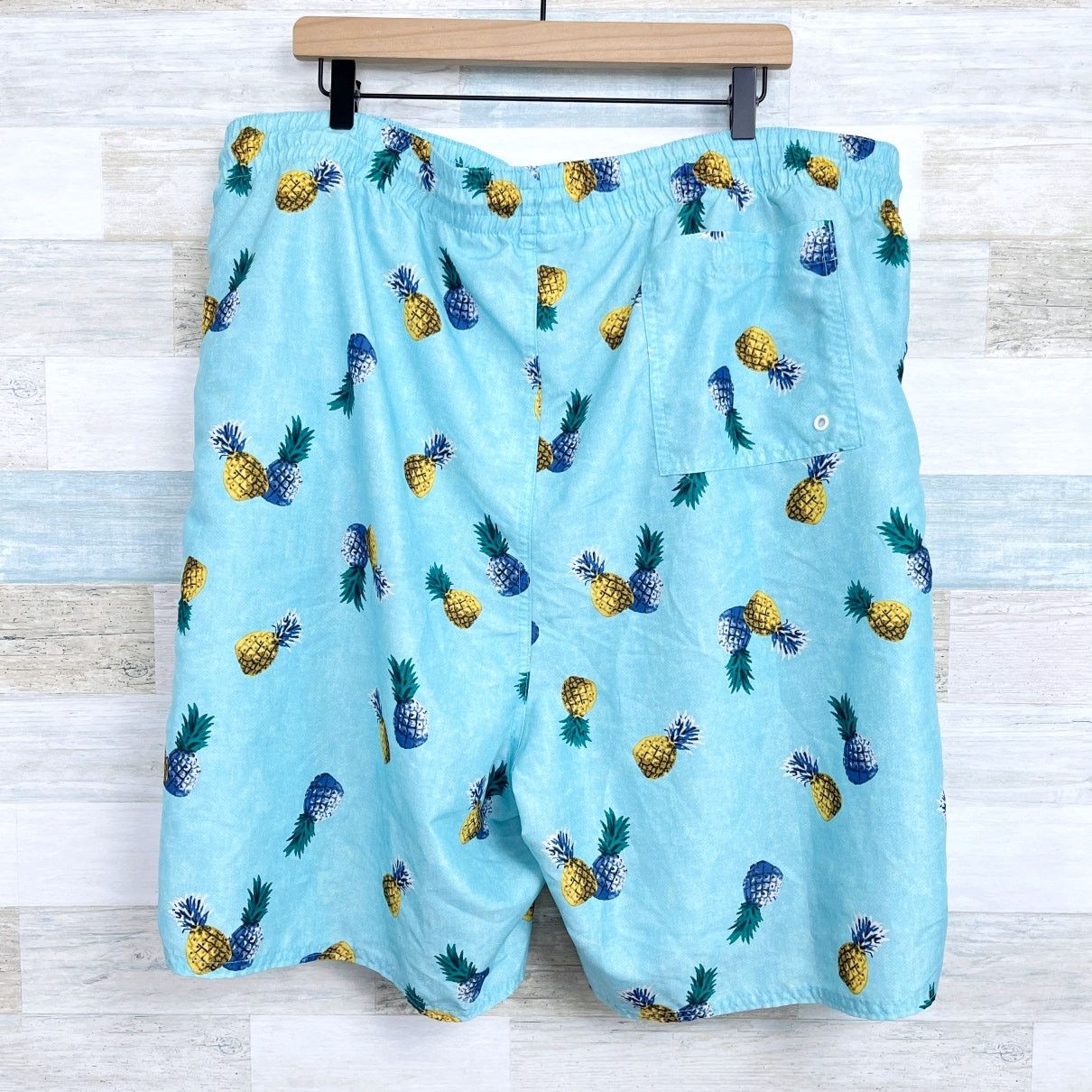 Old Navy Old Navy Pineapple Print Cargo Swim Trunks Blue 8" Mens XXL Size US 44 / EU 60 - 3 Thumbnail