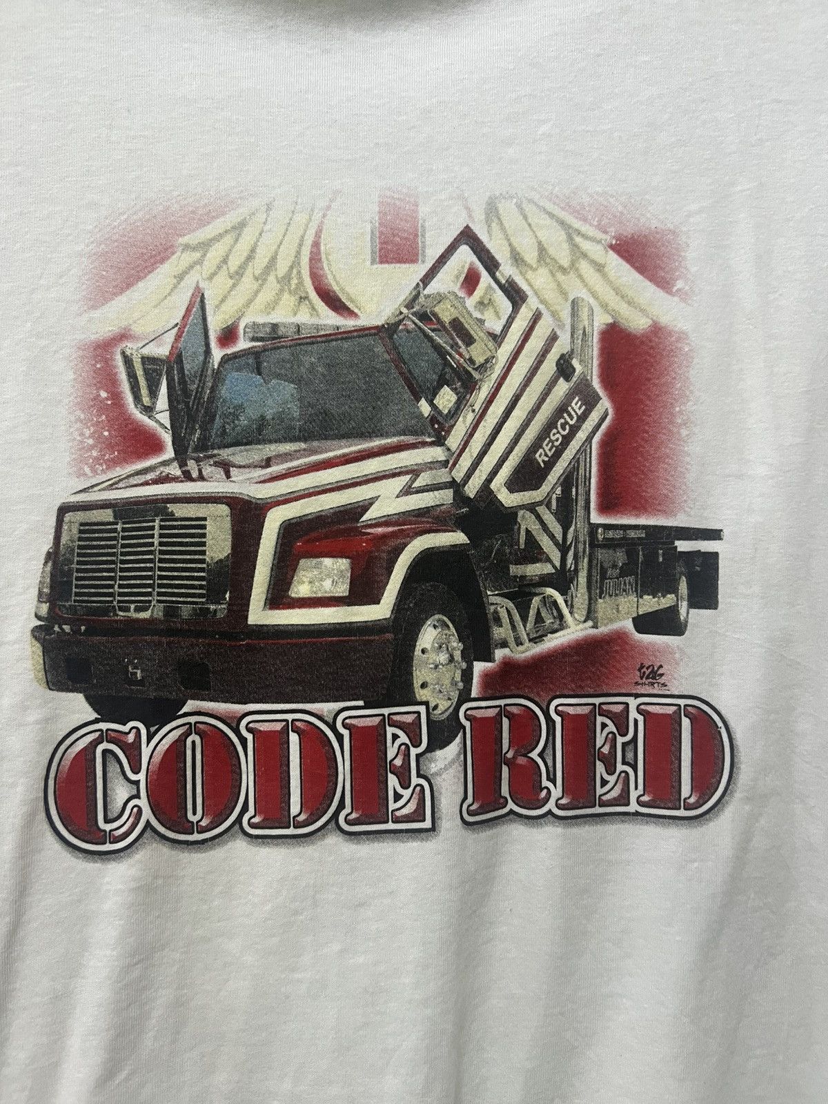 Gildan Truck Rescue CODE RED tag Size US M / EU 48-50 / 2 - 5 Thumbnail