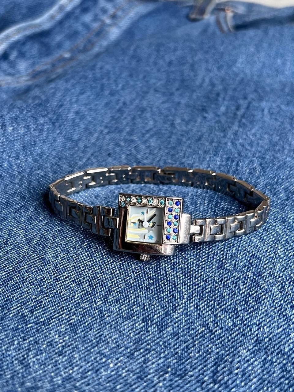 Japanese Brand × Vintage Vintage ⭐️ Stars Dial Japanese style futuristic Chrome Watch Size ONE SIZE - 2 Thumbnail