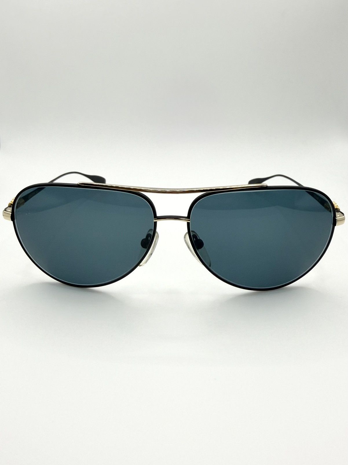 Chrome Hearts Chrome Hearts ‘Stains IV’ Gold Dagger Aviator Sunglasses Size ONE SIZE - 8 Thumbnail