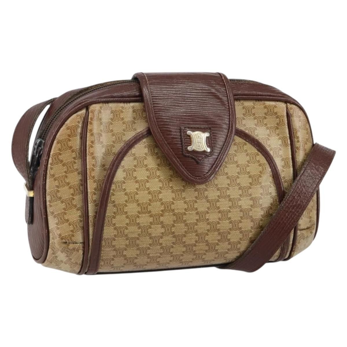 Celine CELINE Macadam Canvas Shoulder Bag Pvc Beige Gold Size ONE SIZE - 1 Thumbnail