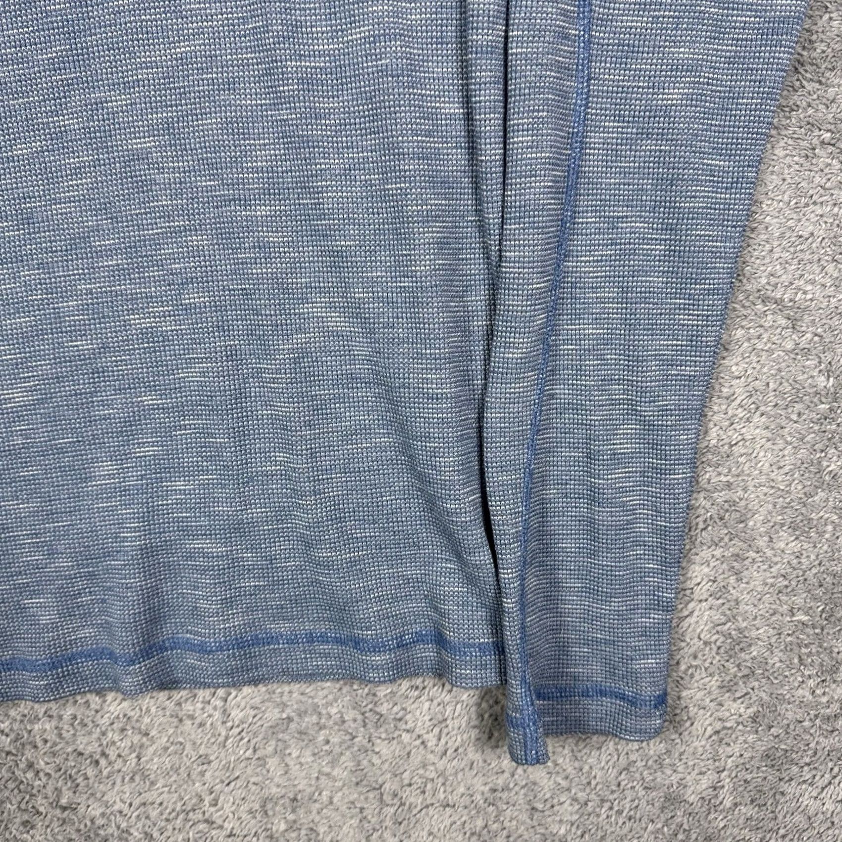 Jordan Brand Jordan Shirt Mens S Waffle Thermal Crewneck Pullover Base Layer Knit Long Sleeve Blue 90s Sports Minimalist Logo Cotton Blend Knit Regular Mens Shirt Size US S / EU 44-46 / 1 - 3 Thumbnail