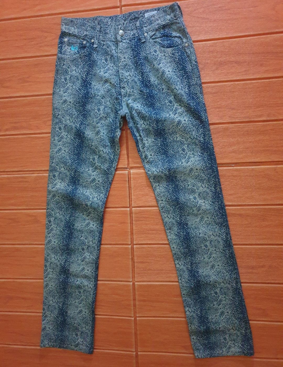 Japanese Brand 💥Wrangler W-girl snake full print japanese pant Size US 27 - 8 Thumbnail