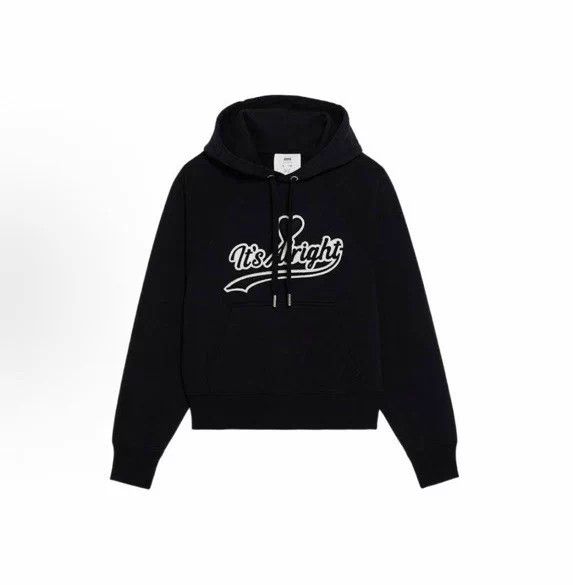 AMI Ami x Talu New Chest Logo Black Hoodie Size US L / EU 52-54 / 3 - 7 Thumbnail