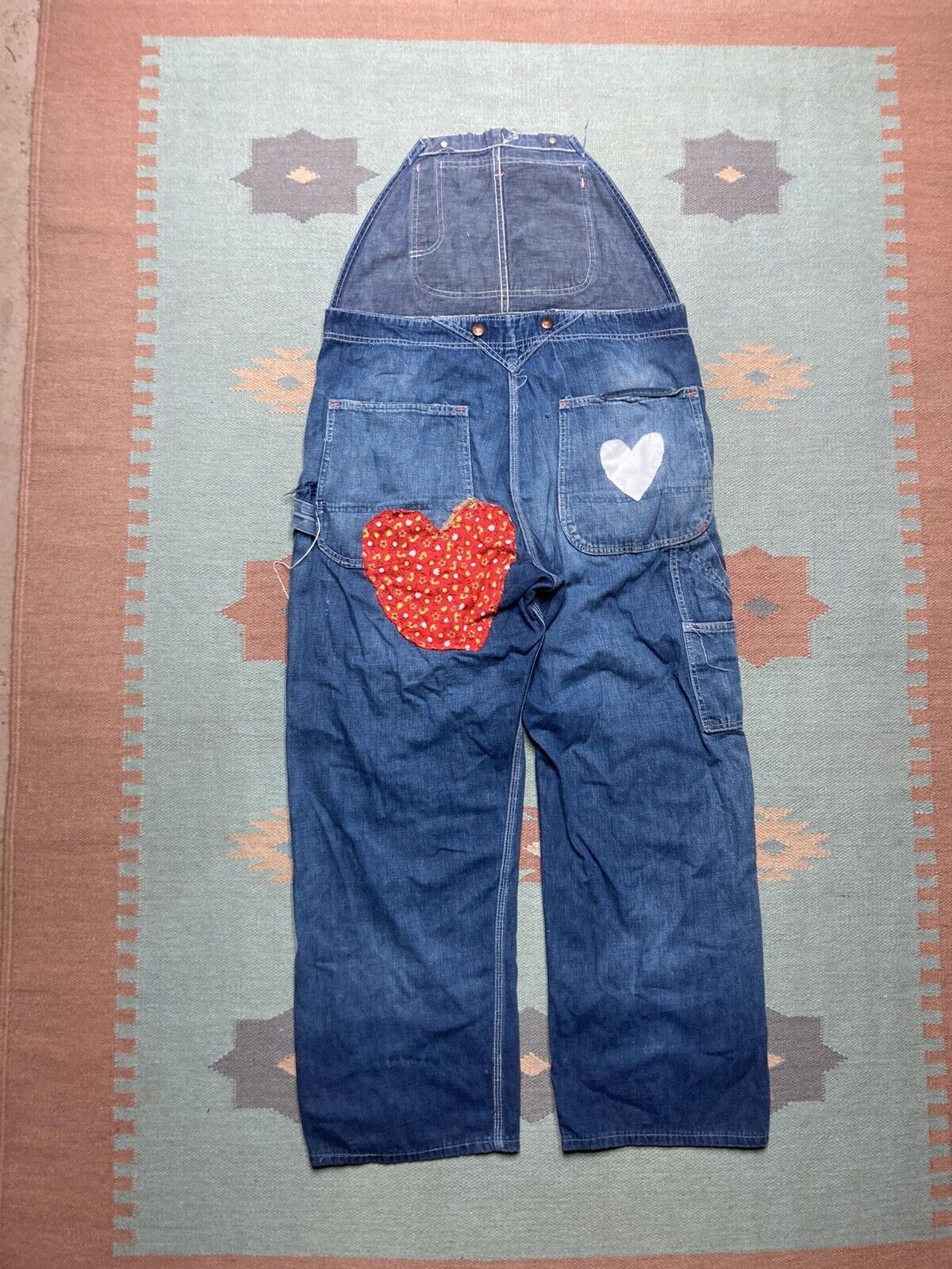 Big Mac × Vintage 50s Penneys Big Mac overalls denim farm patch low back 36x29 Size US 36 / EU 52 - 7 Thumbnail