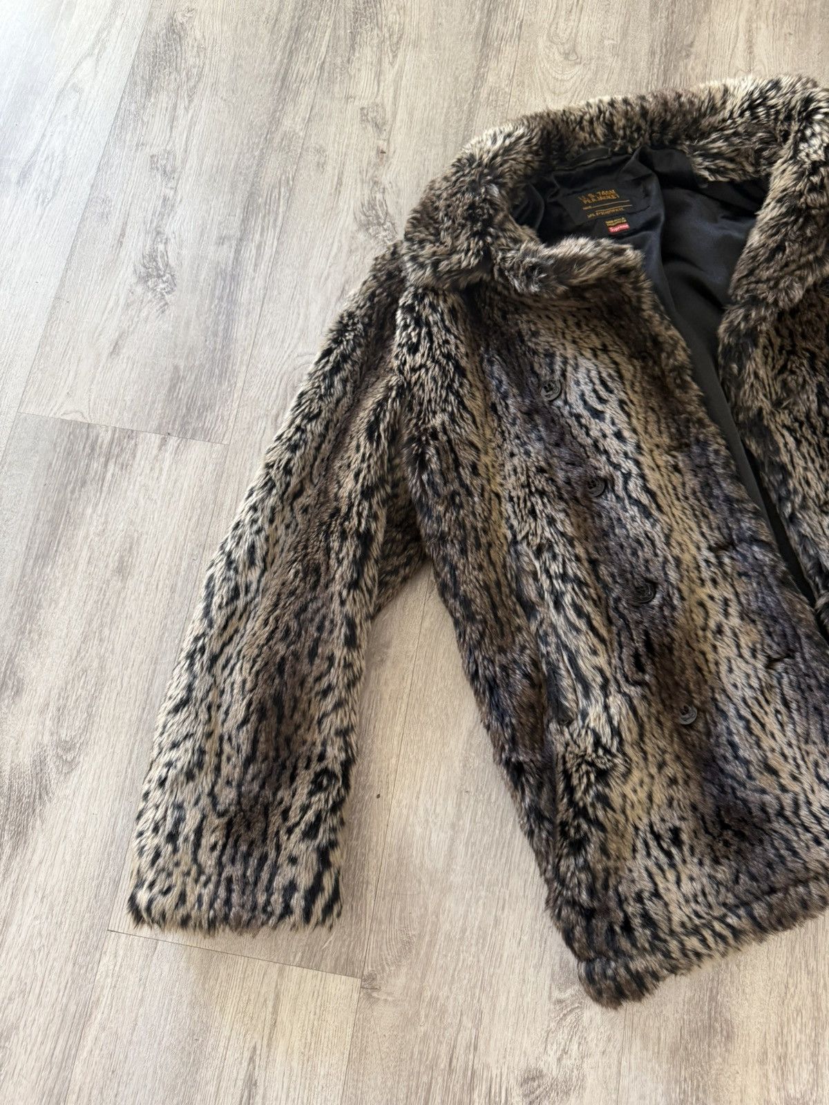 Schott × Supreme FW17 Supreme x Schott Fur Peacoat Size US L / EU 52-54 / 3 - 3 Thumbnail