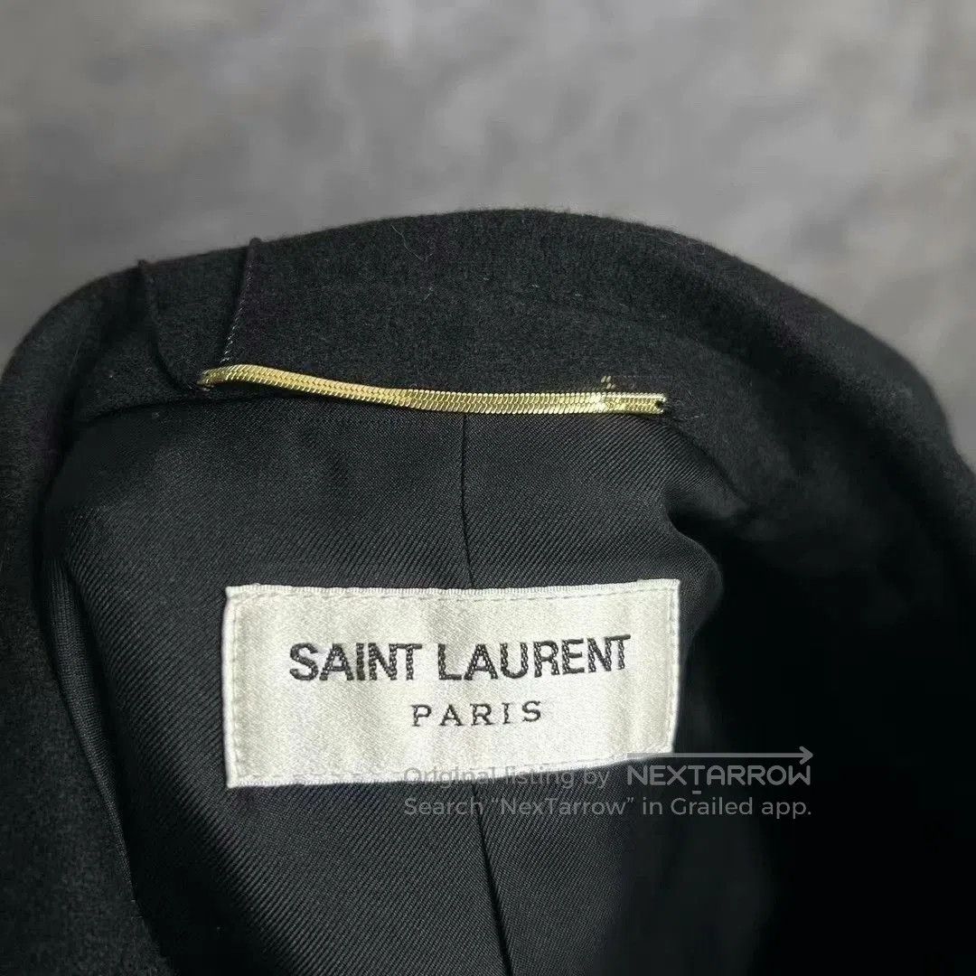 Saint Laurent Paris Saint Laurent Black Wool Embroidered Blazer. Size US M / EU 48-50 / 2 - 4 Thumbnail