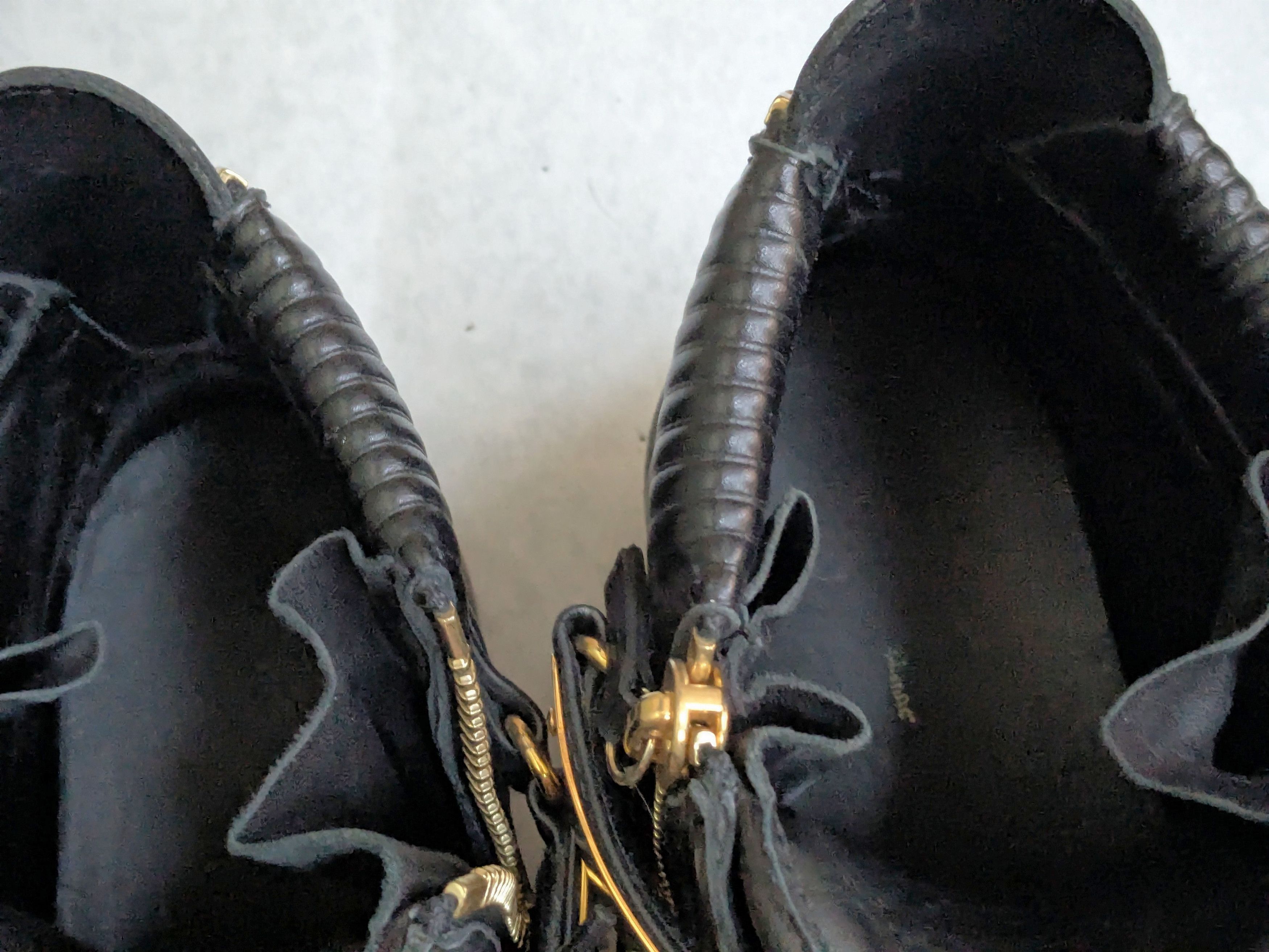 Giuseppe Zanotti Giuseppe Zanotti Sneakers Black Gold 13 46 High Tops Leather Size US 13 / EU 46 - 7 Thumbnail
