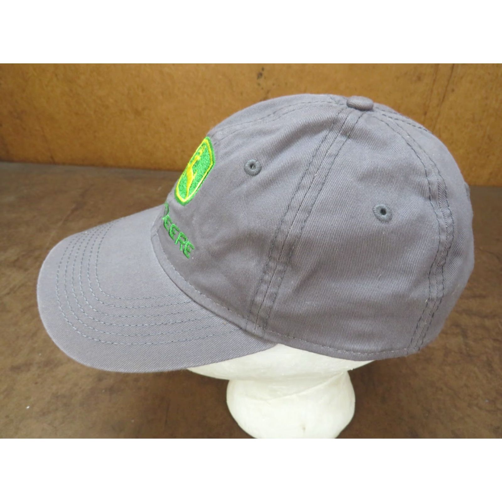 John Deere VTG John Deere Running Tractor equipment adjustable hat cap trucker Size ONE SIZE - 3 Thumbnail