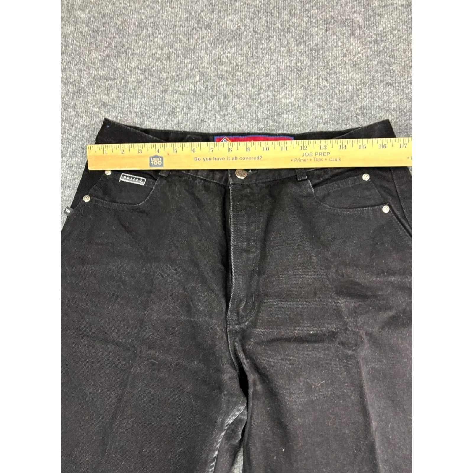 Vintage VINTAGE Posted Jeans Women's 13/14 x L36 Black Denim Relaxed Fit Mom Western Jeans Size 34" / US 12 / IT 48 - 5 Thumbnail