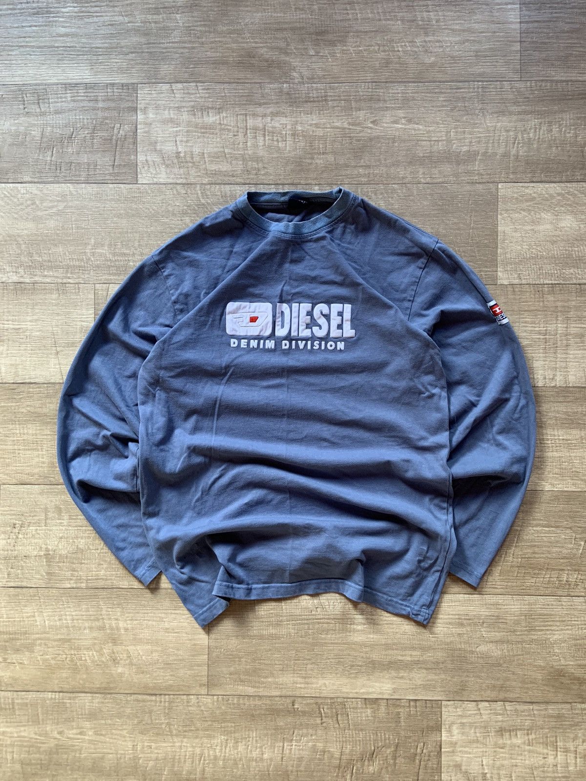 Diesel × Vintage vintage bootleg diesel denim division big logo longsleeve Size US L / EU 52-54 / 3 - 1 Thumbnail