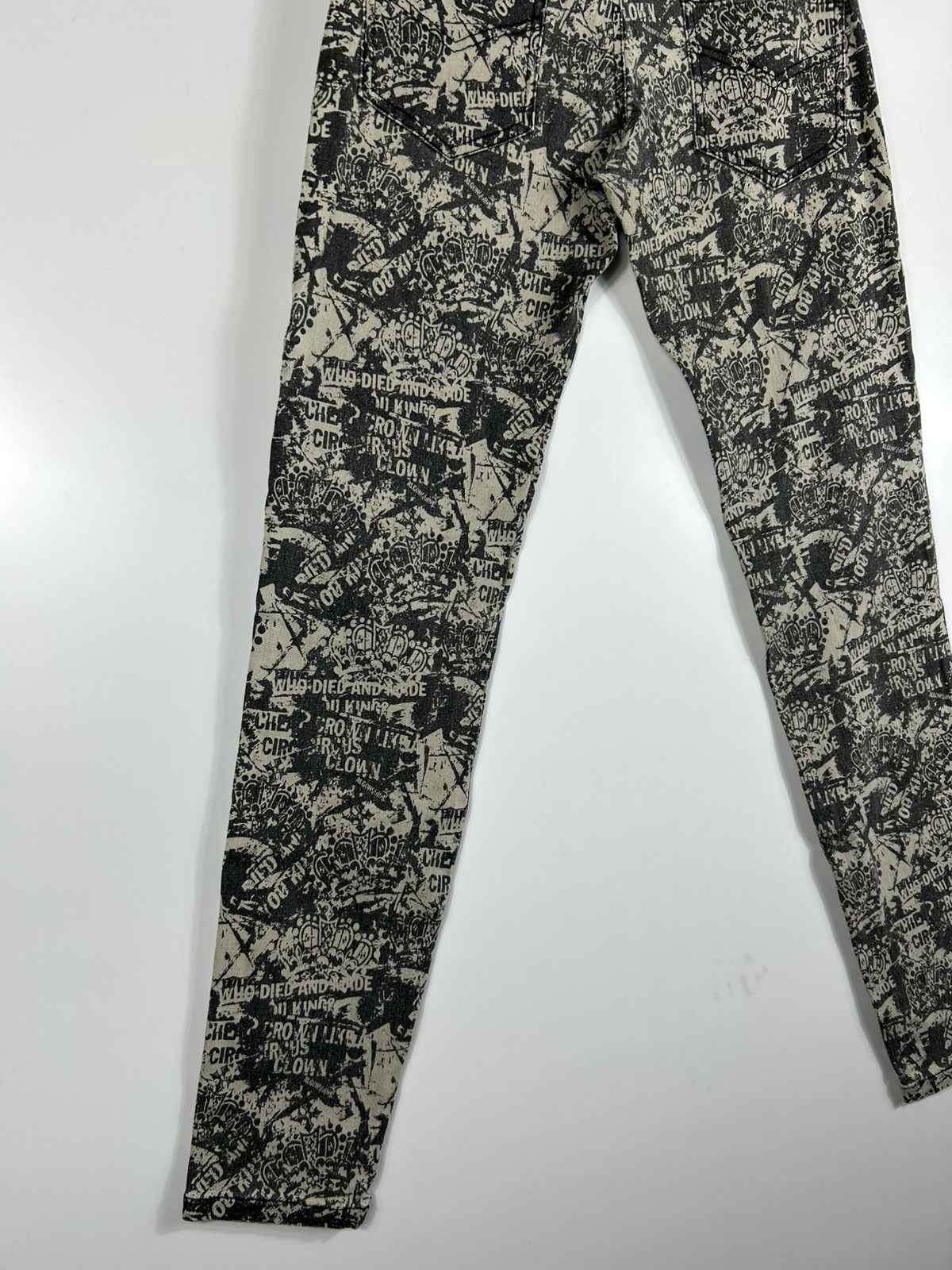 If Six Was Nine ⚡️Vintage Algonquins Skinny Punk Style Denim Size US 31 - 14 Thumbnail