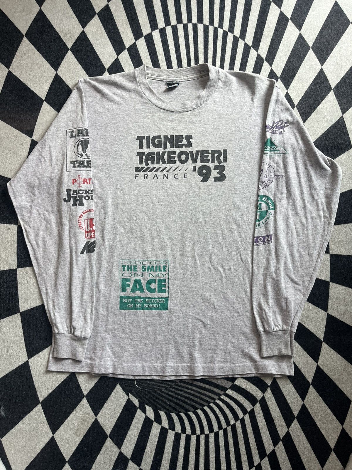 Vintage Vintage TIGNES TAKE OVER ! FRANCE 93’s Extreme Tshirt Size US XL / EU 56 / 4 - 4 Thumbnail