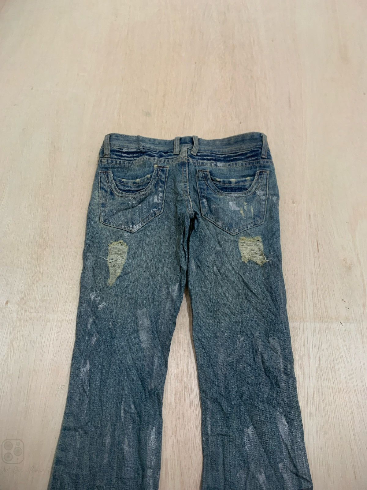 If Six Was Nine × Japanese Brand Distressed Jeans Flare L.A Denim Ifsixwasnine style bootcut Size US 29 - 5 Thumbnail