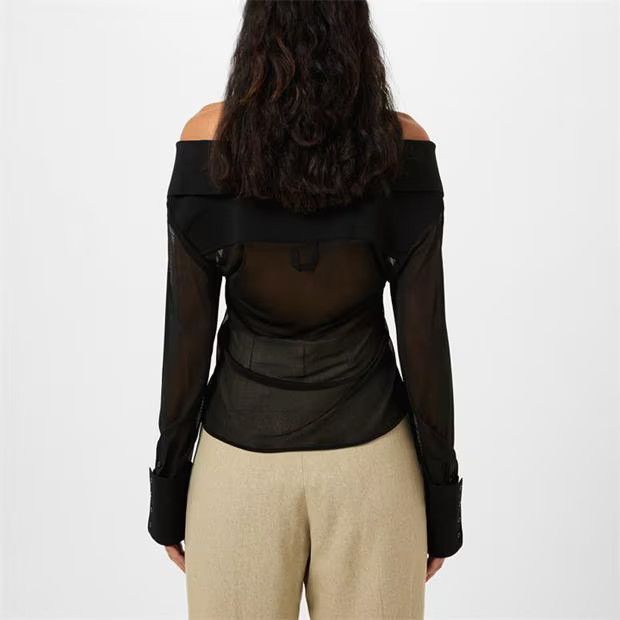 Jacquemus o1g2r1mq1024 Brezza Shirt in Black Size XS / US 0-2 / IT 36-38 - 5 Thumbnail