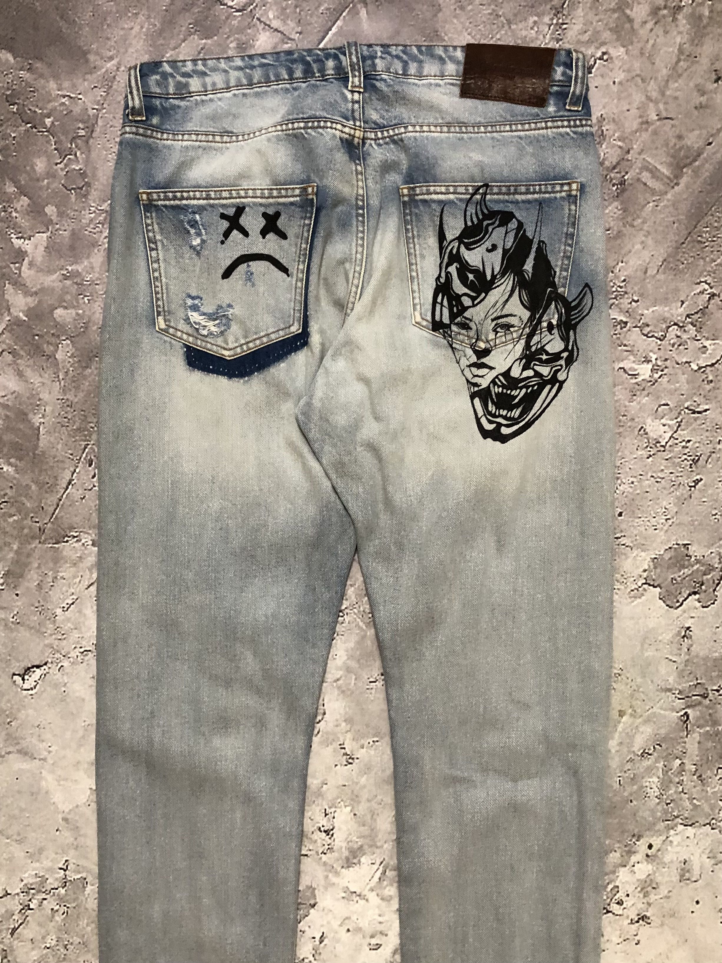 Vintage Stradivarius Distressed Vintage denim Jeans Size US 31 - 11 Thumbnail