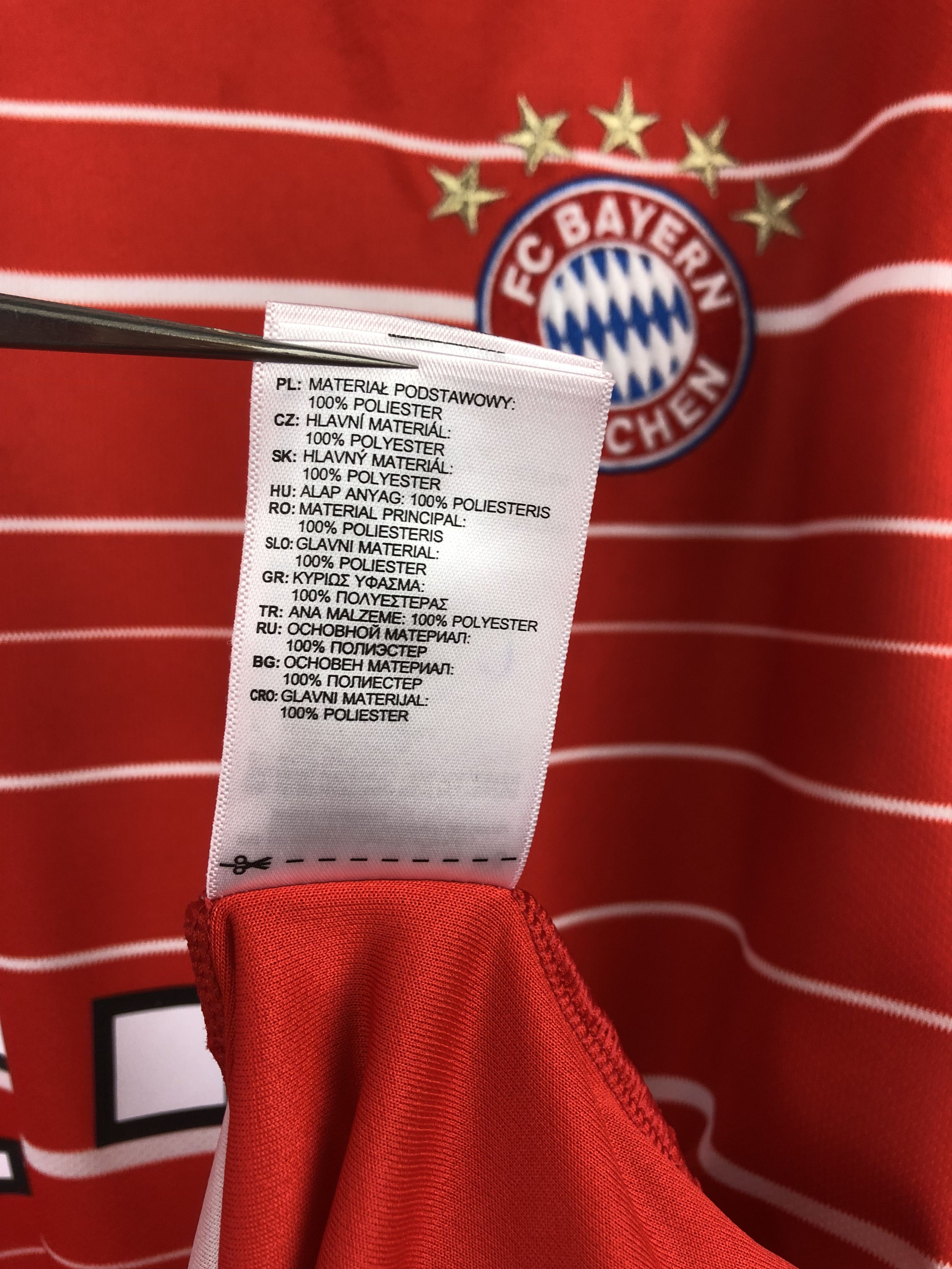 Adidas Bayern Munich football shirt 2022 #6 Kimmich Adidas Jersey Size US XXL / EU 58 / 5 - 14 Thumbnail