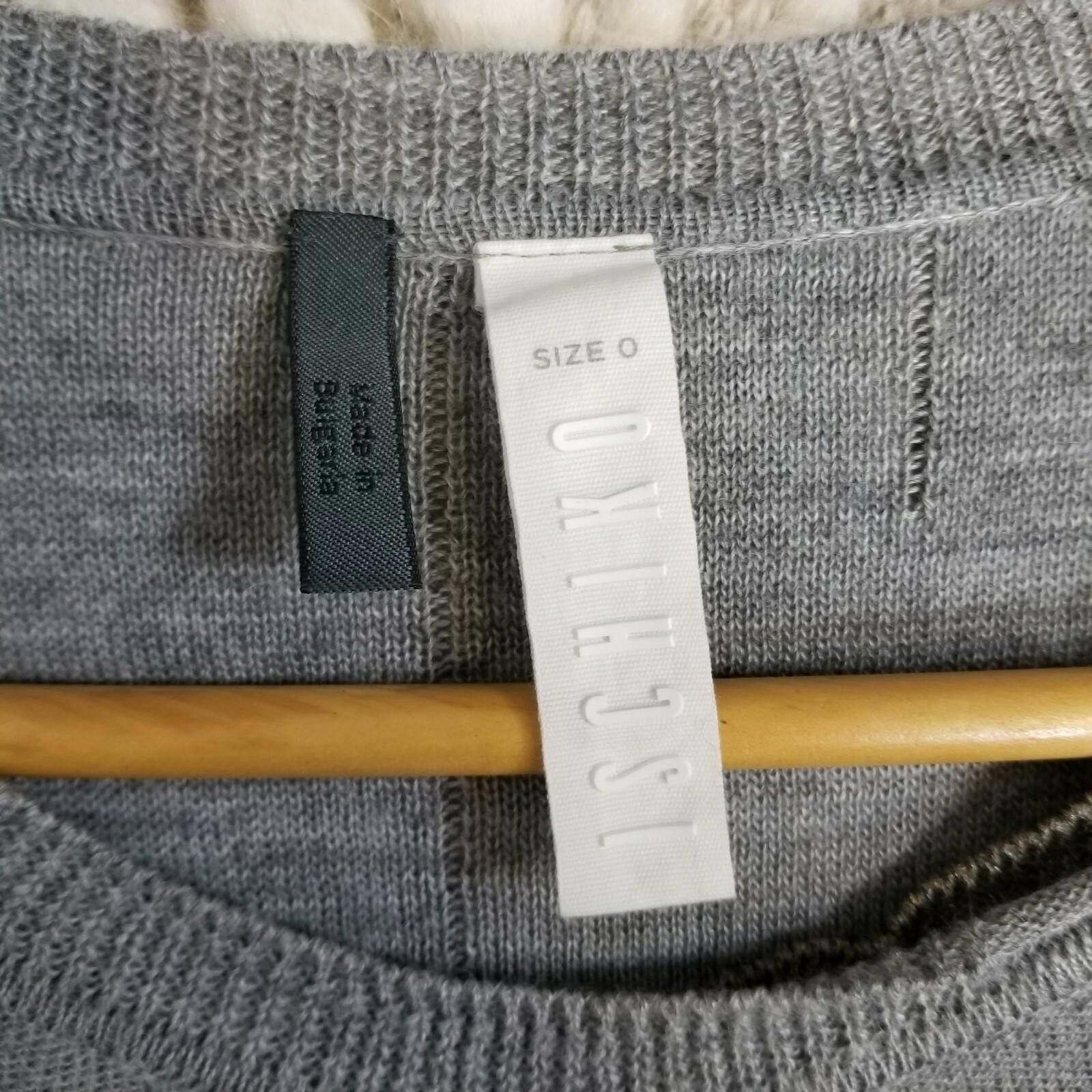 Other Ischiko Asymmetrical Wool Blend Sweater Gray Sz 0 Size S / US 4 / IT 40 - 8 Thumbnail