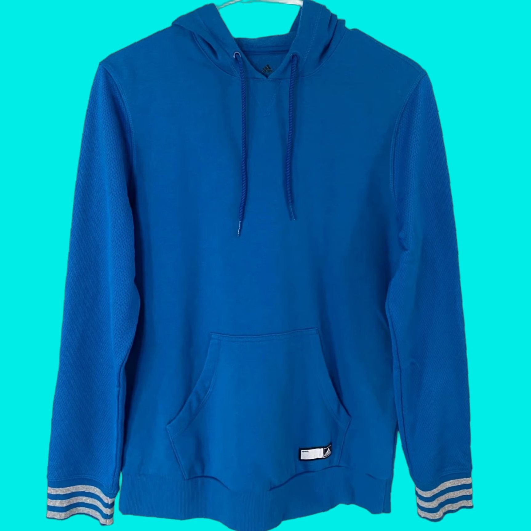 Adidas Adidas Hoodie Sweatshirt Womens Medium Blue Long Sleeve Athleisure Wear Size M / US 6-8 / IT 42-44 - 1 Thumbnail