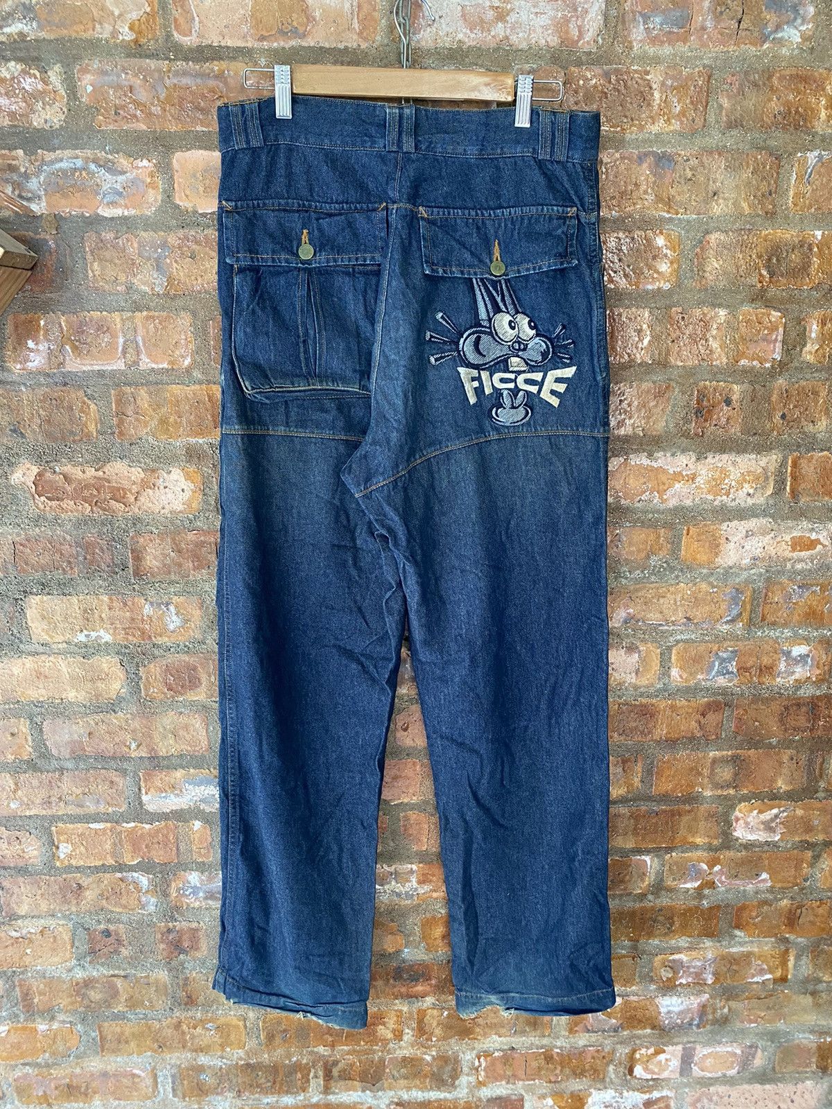 Yoshiyuki Konishi 1990s FICCE Bondage baggy multipocket pants Size US 32 / EU 48 - 2 Thumbnail
