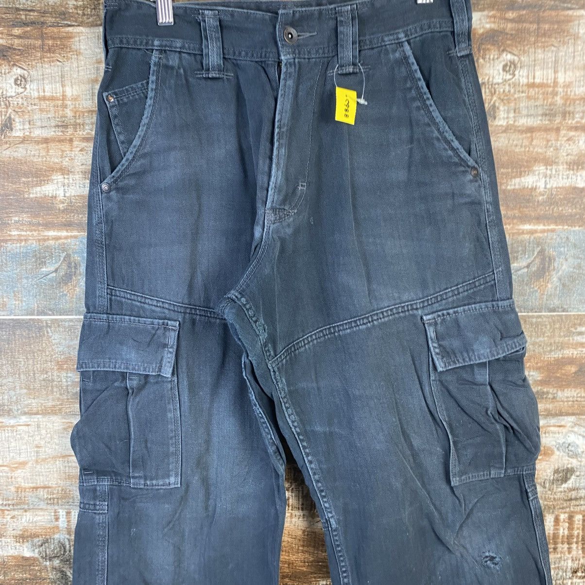 Japanese Brand DL Even River Dark Blue Cargo Multipocket Pants #C988 Size US 28 / EU 44 - 5 Thumbnail