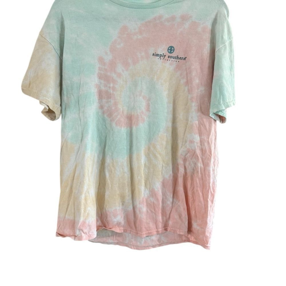 Other Simply Southern Green and Pink Long Sleeve Tee Size L / US 10 / IT 46 - 1 Thumbnail