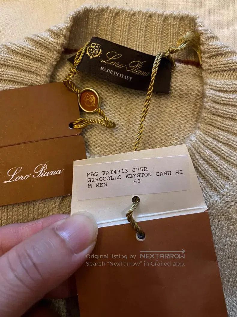 Other LoroPiana Heavy Cashmere Cable Knit Sweater. Size US L / EU 52-54 / 3 - 7 Thumbnail
