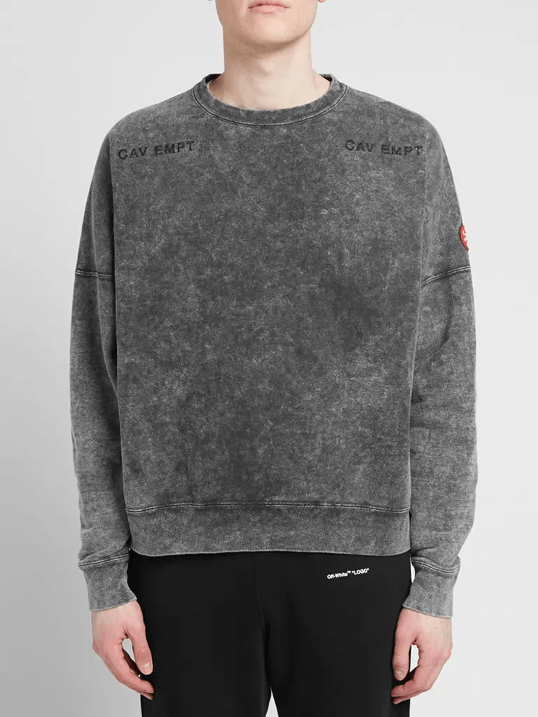 Cav Empt Cav Empt Bleach Wash Crew Sweat Grey Size US L / EU 52-54 / 3 - 3 Thumbnail