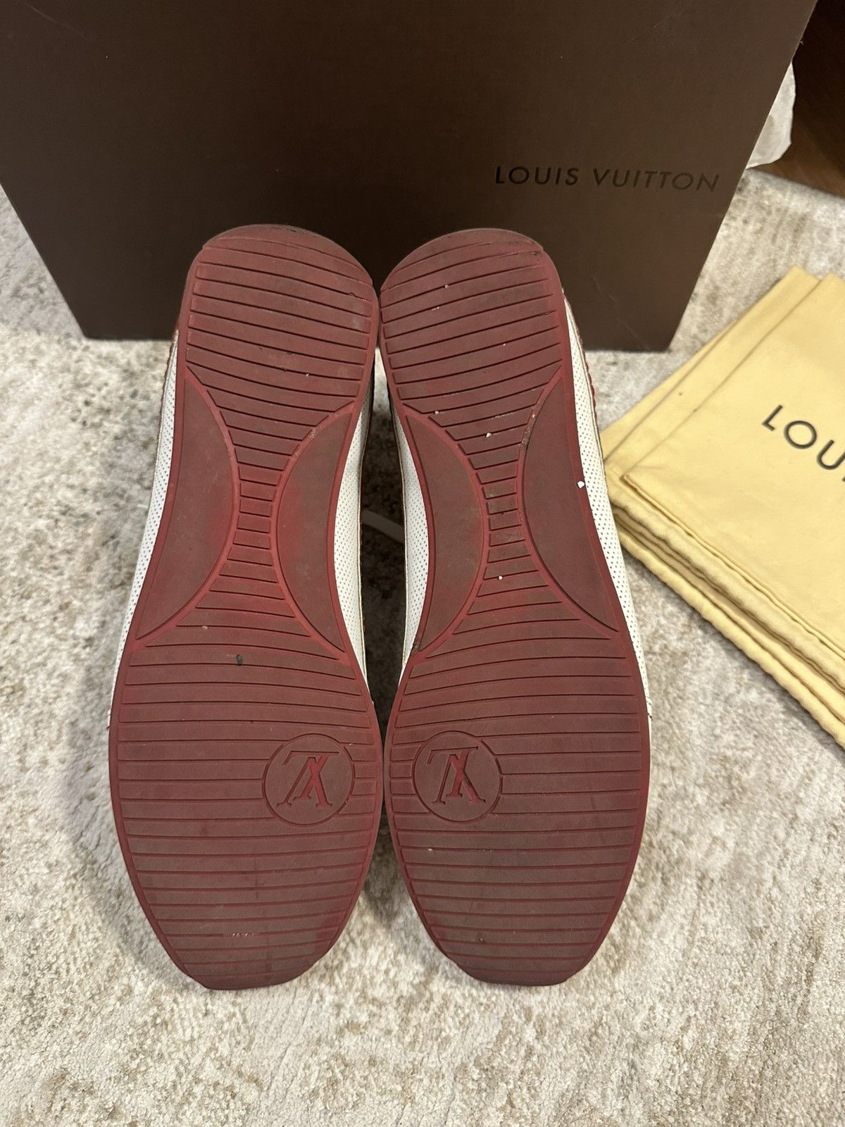 Louis Vuitton Louis Vuitton leather low trainers Size US 6.5 / EU 39-40 - 5 Thumbnail