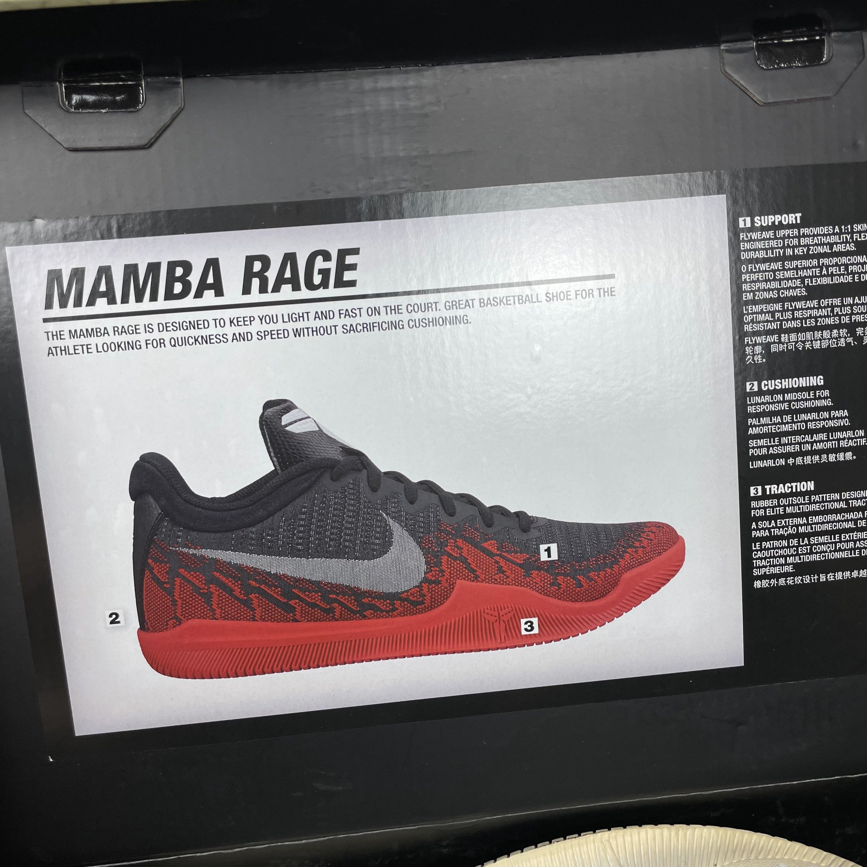 Nike Nike Mamba Rage 908972-100 Men's White Basketball Shoes 10 Size US 10 / EU 43 - 15 Thumbnail