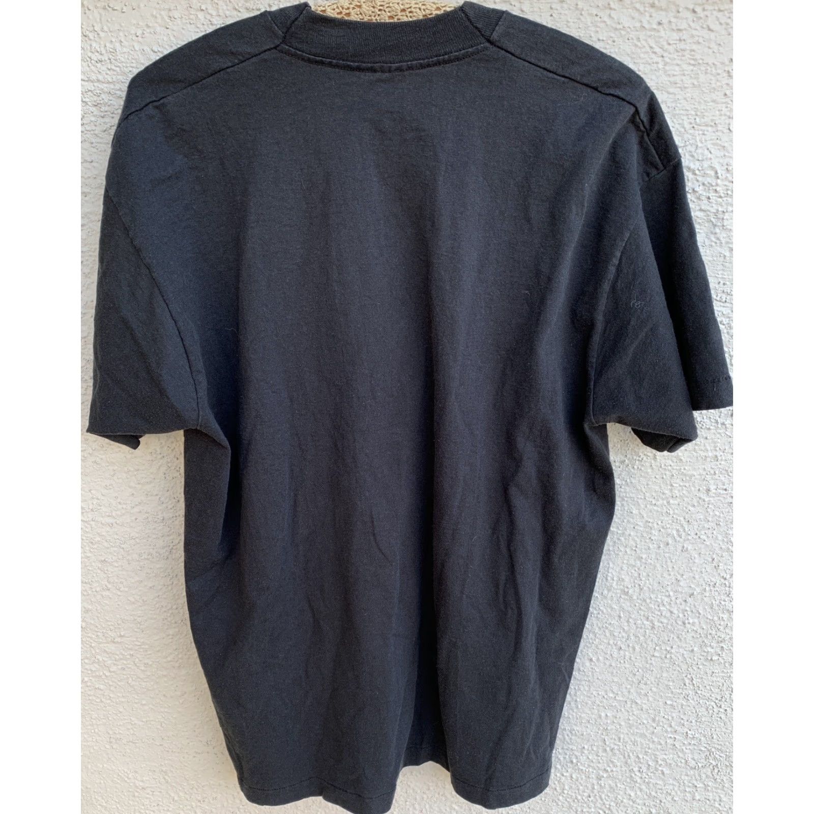 Fruit Of The Loom VINTAGE Fruit of the Loom T-Shirt Graphic Tee 80s XL Black Cotton Blend Short Sleeve Men Nature Animals 1990s Shirt Images See Pics Size US XL / EU 56 / 4 - 5 Thumbnail