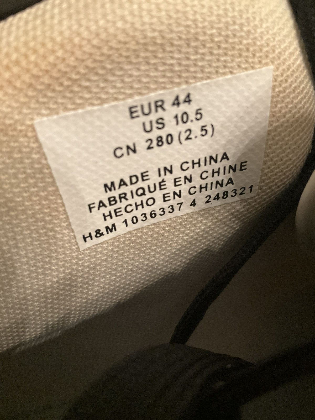 H&M H&M Black and White High Top Sneakers Size US 10.5 / EU 43-44 - 7 Thumbnail