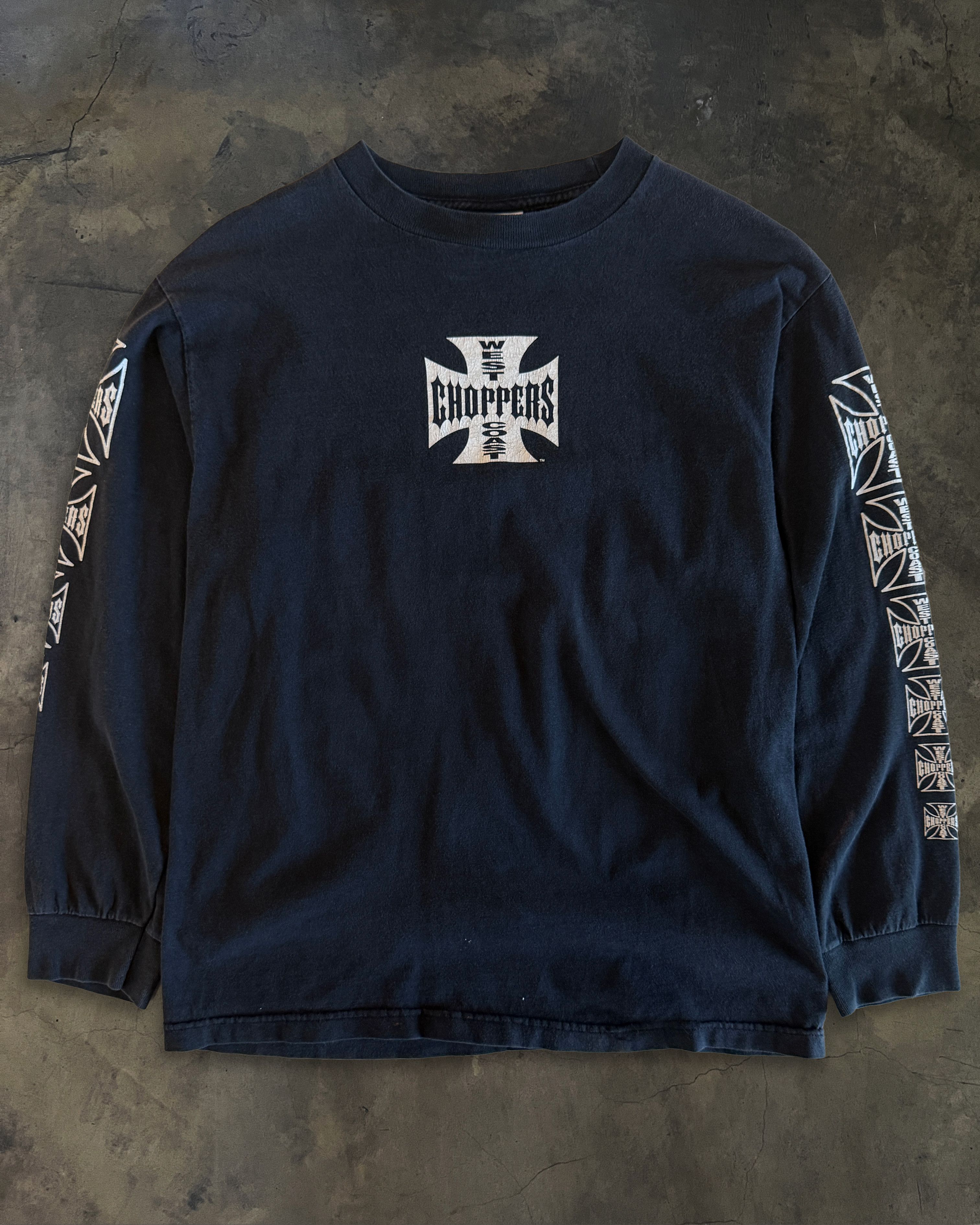 West Coast Choppers 2000s WEST COAST CHOPPERS BLACK LONG SLEEVE TEE Size US M / EU 48-50 / 2 - 1 Thumbnail
