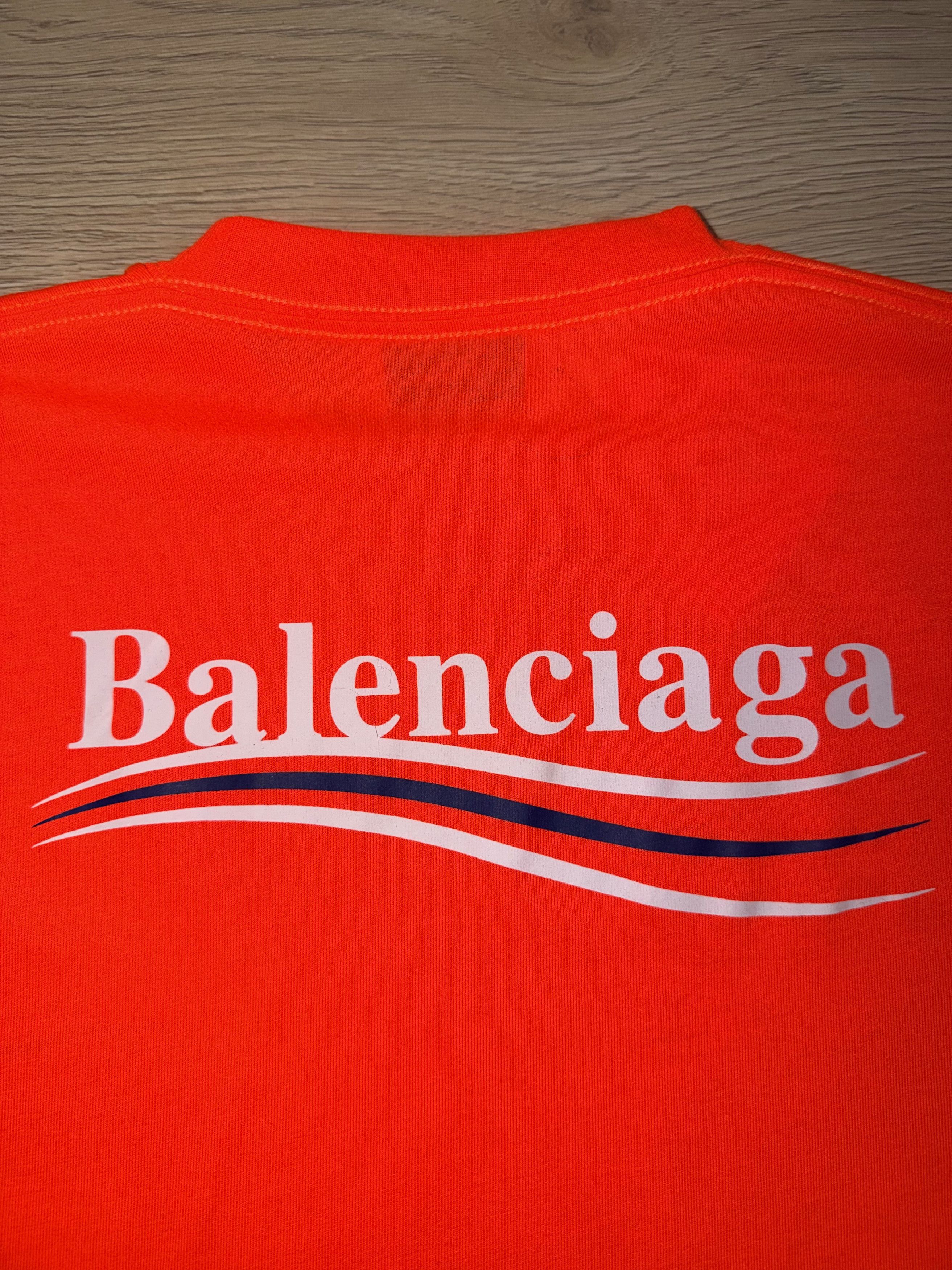 Balenciaga Wardrobe Unisex Political Campaign Logo Neon T-Shirt Small Size S / US 4 / IT 40 - 8 Thumbnail