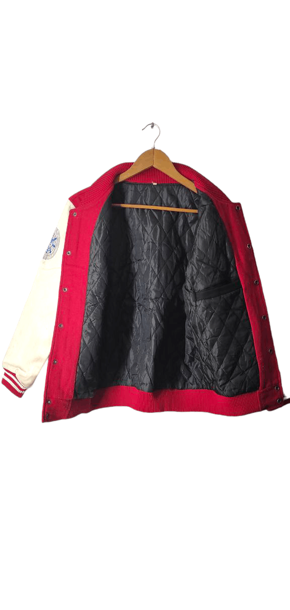 Vintage VINTAGE 80S LEATHER VARSITY JACKET Size US M / EU 48-50 / 2 - 6 Thumbnail
