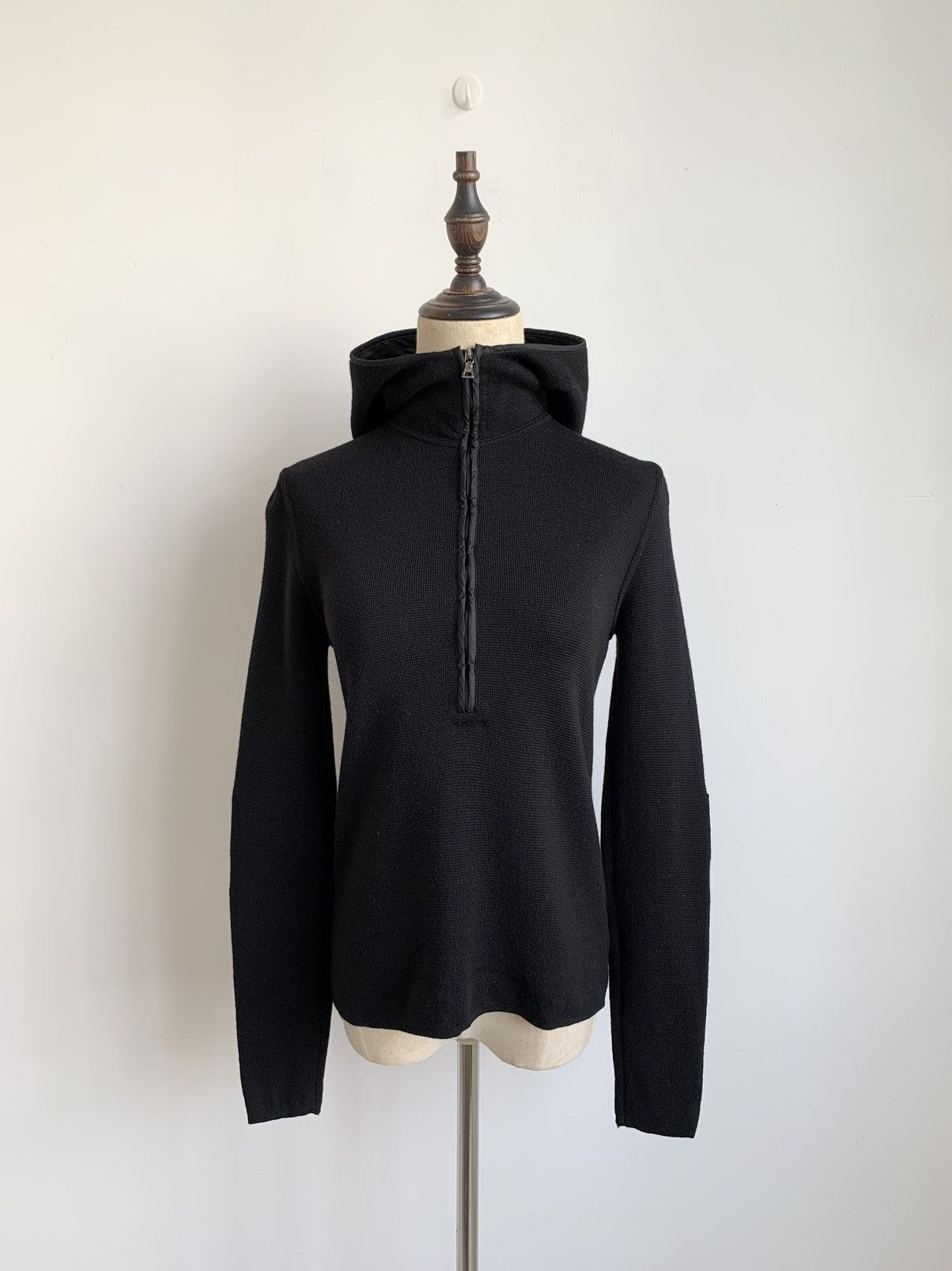 Prada PRADA Knit Crop Hoodie Size S / US 4 / IT 40 - 5 Thumbnail