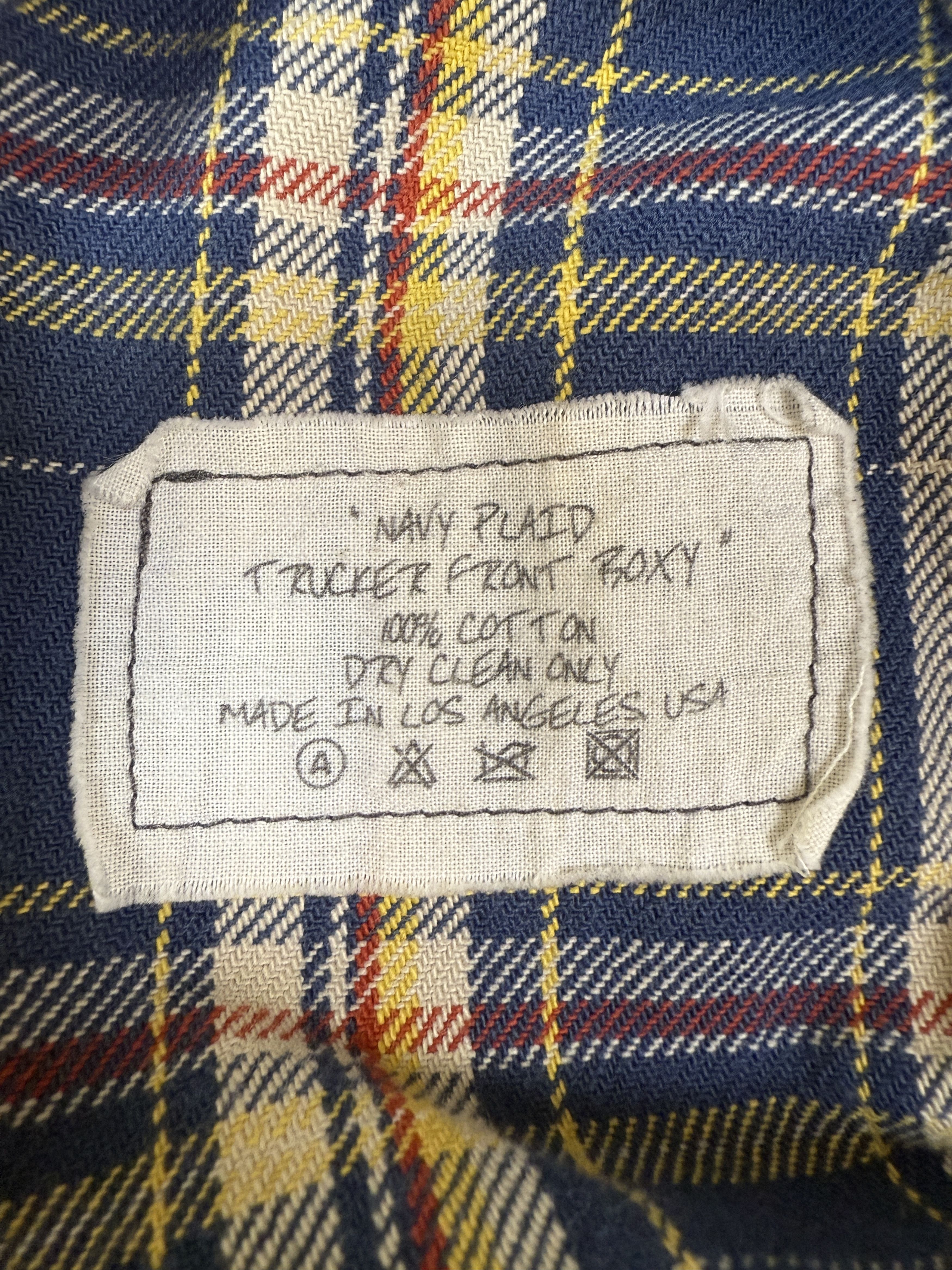 Greg Lauren $1.2k Greg Lauren Navy Plaid Trucker Front Boxy Jacket Size US S / EU 44-46 / 1 - 4 Thumbnail