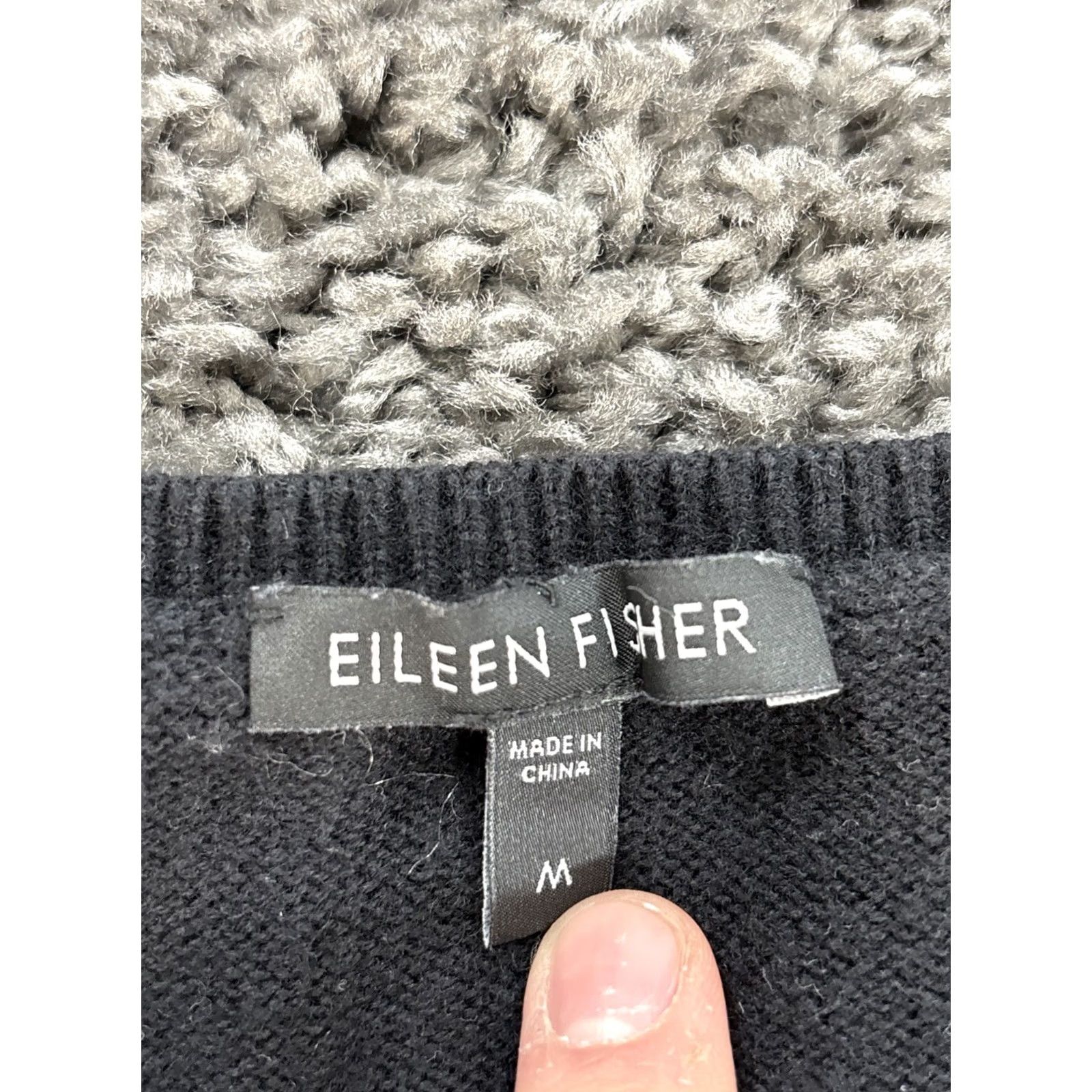 Eileen Fisher Eileen Fisher Button Front Vest Shirt Dress Womens Midi Black Cashmere Cotton Button Crew Neck Sleeveless M Med Women Size M / US 6-8 / IT 42-44 - 5 Thumbnail