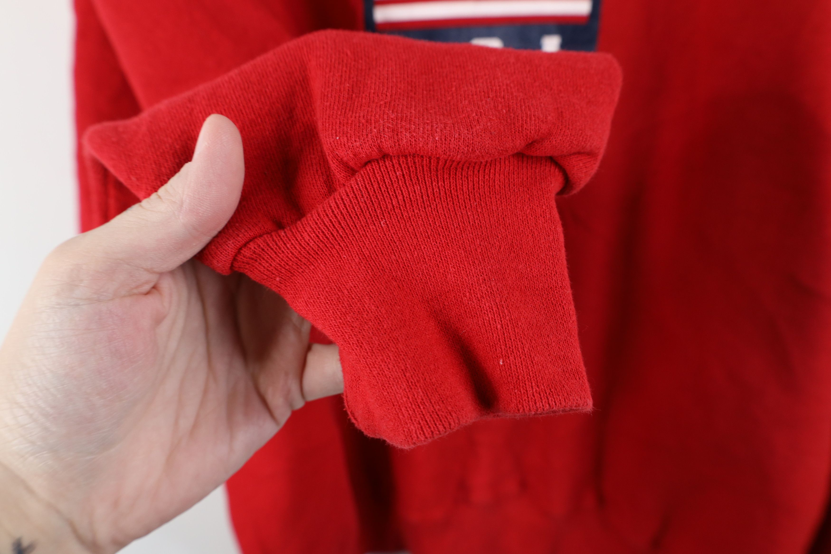 Russell Athletic Vintage 90s Russell Athletic Spell USA Flag Sweatshirt Red Size US L / EU 52-54 / 3 - 7 Thumbnail