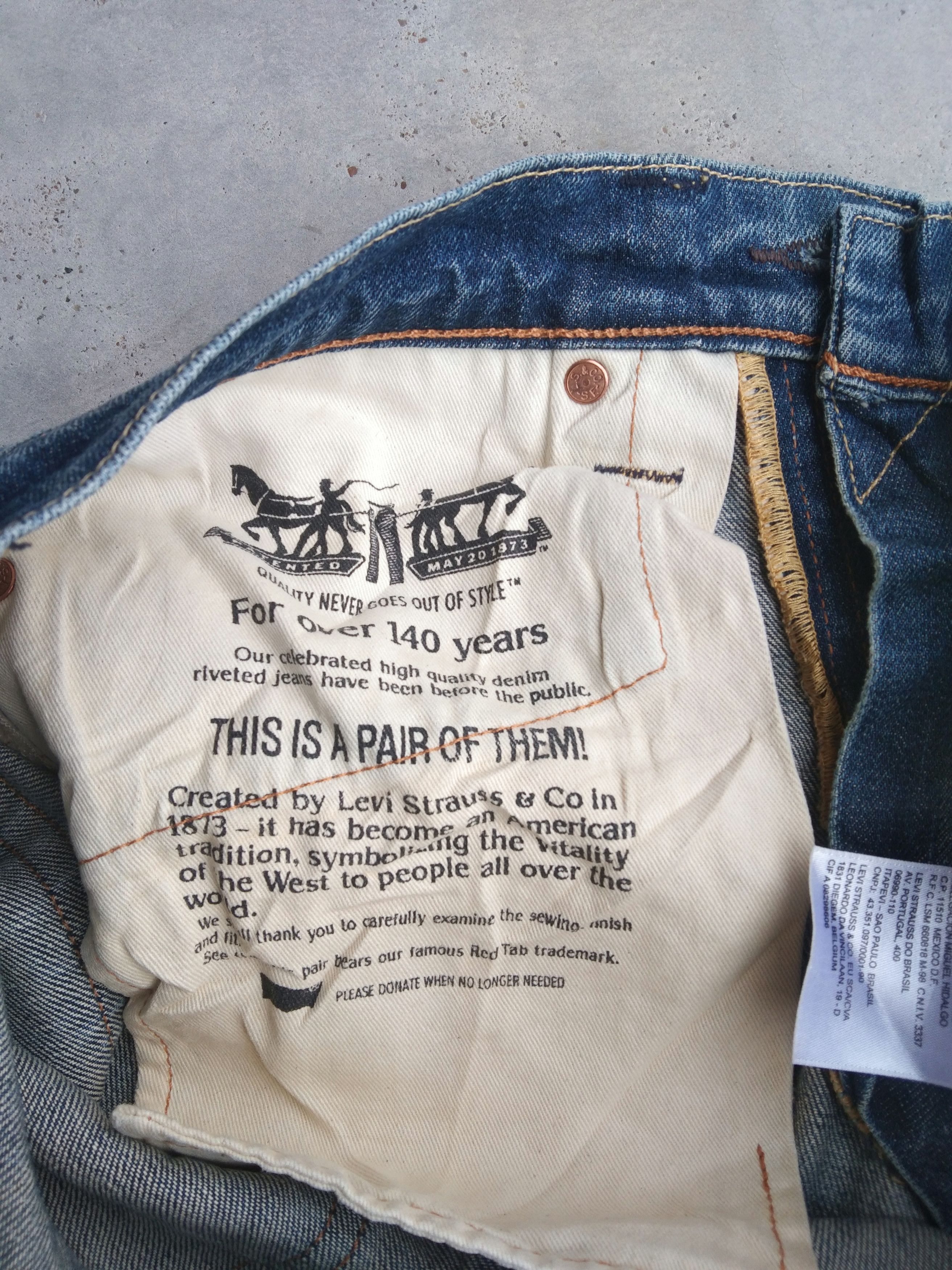 Levi's Vintage LVC Levi's 513 Selvedge Redline Jeans Size US 31 - 9 Thumbnail